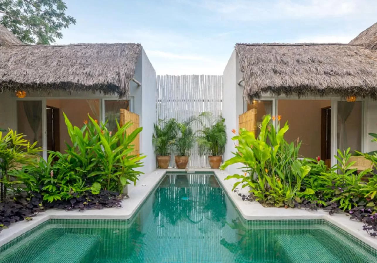 Pool view in Marii Hotel Boutique