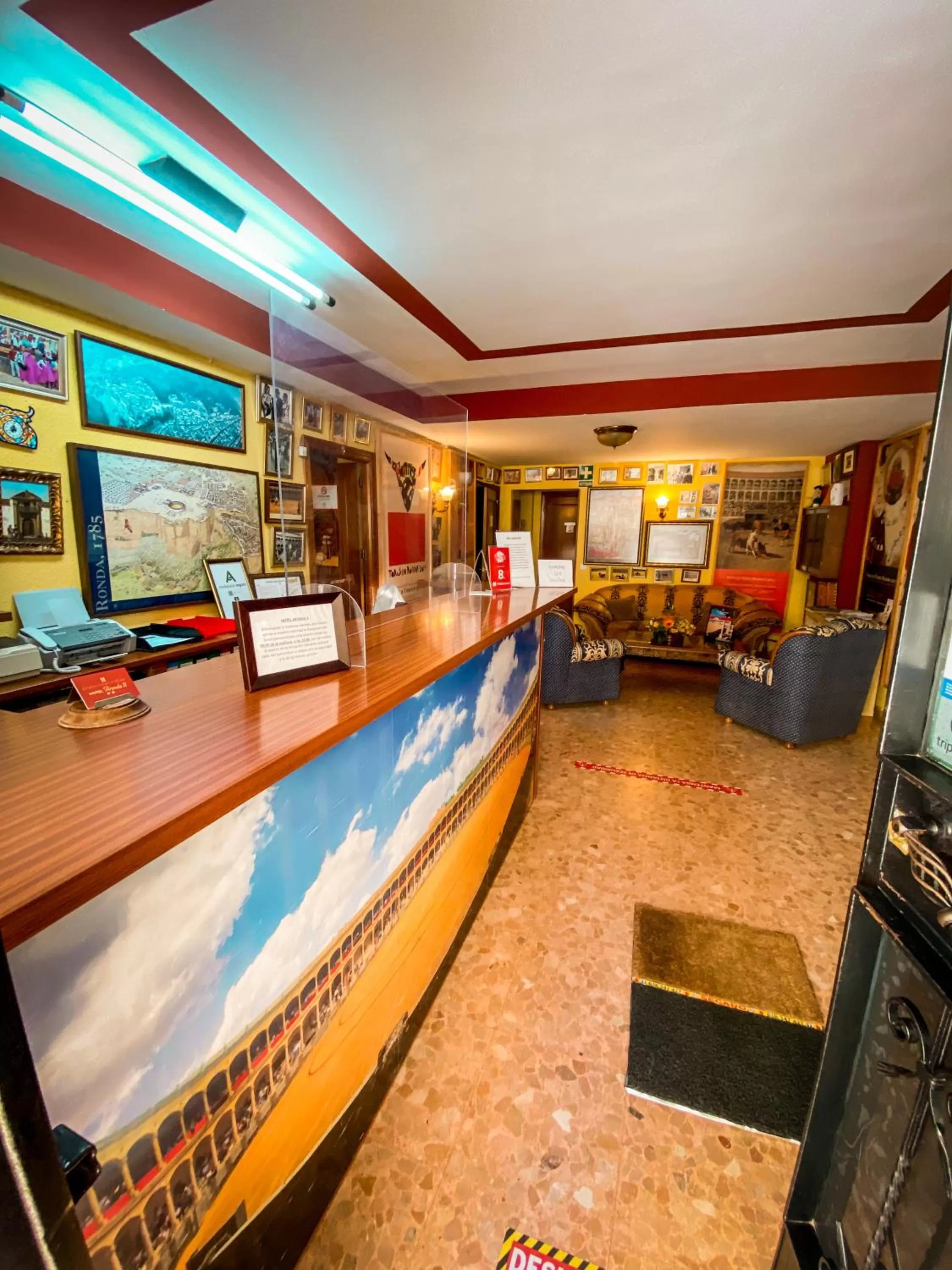 Lobby or reception in Hotel Arunda II