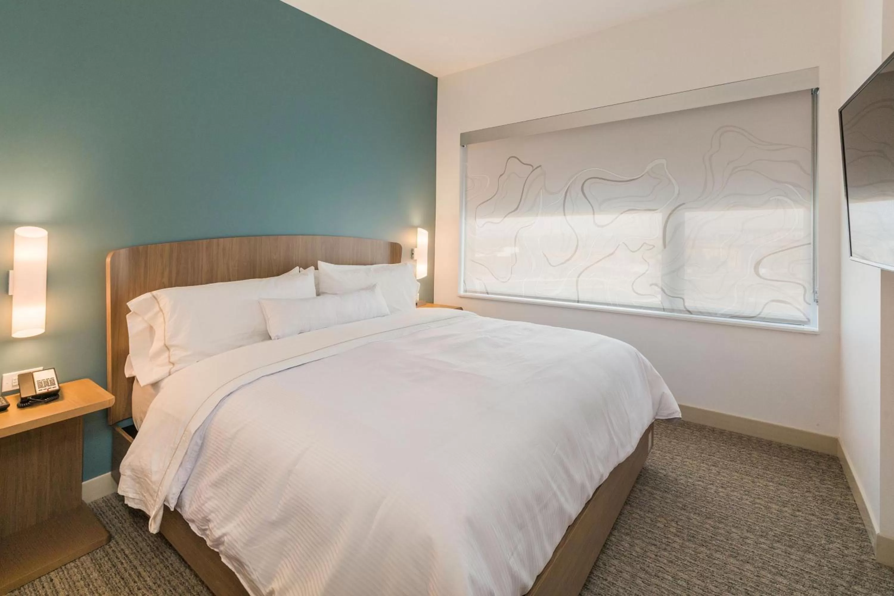 Bedroom, Bed in Element Denver International Airport