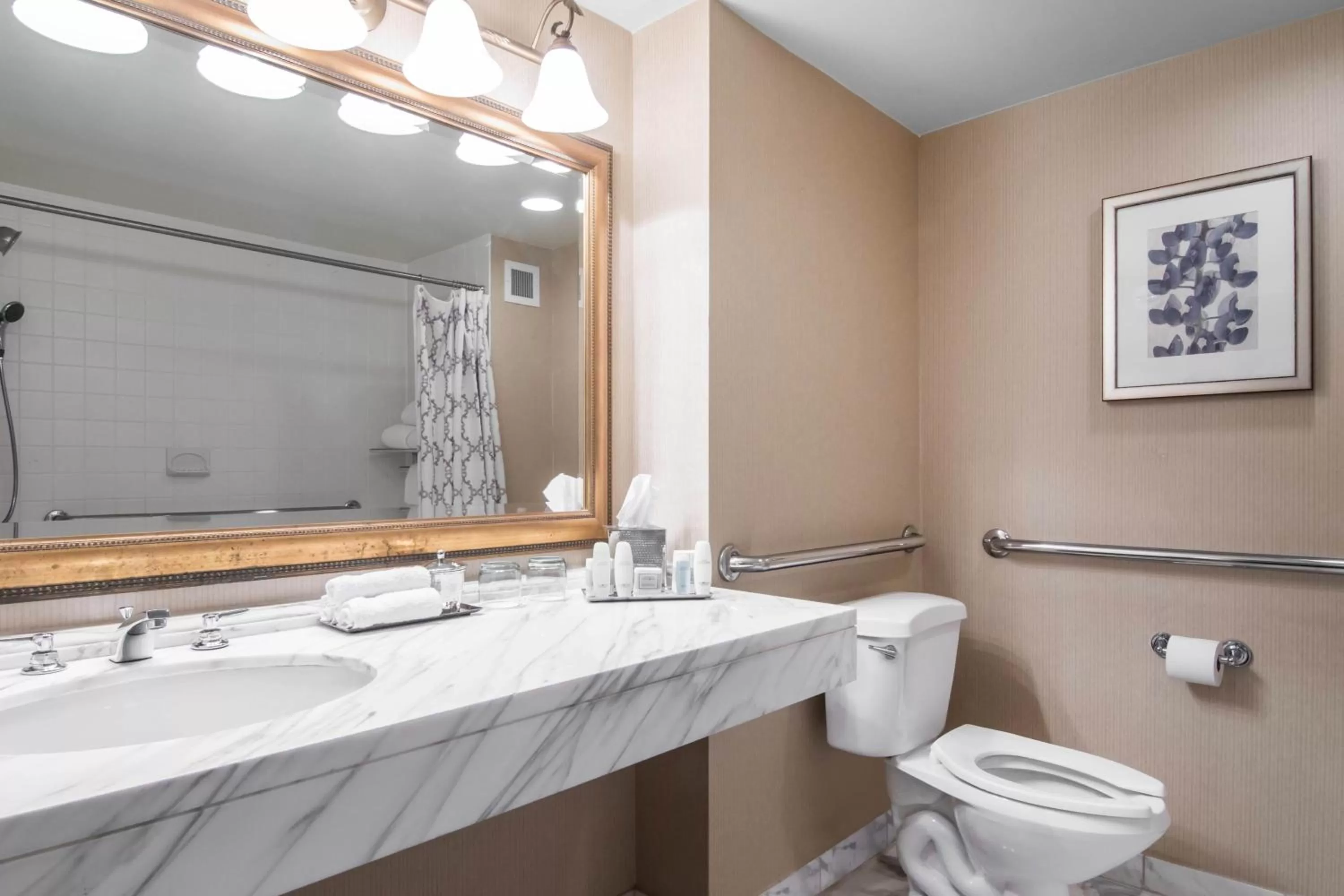 Shower in Omni Las Colinas Hotel