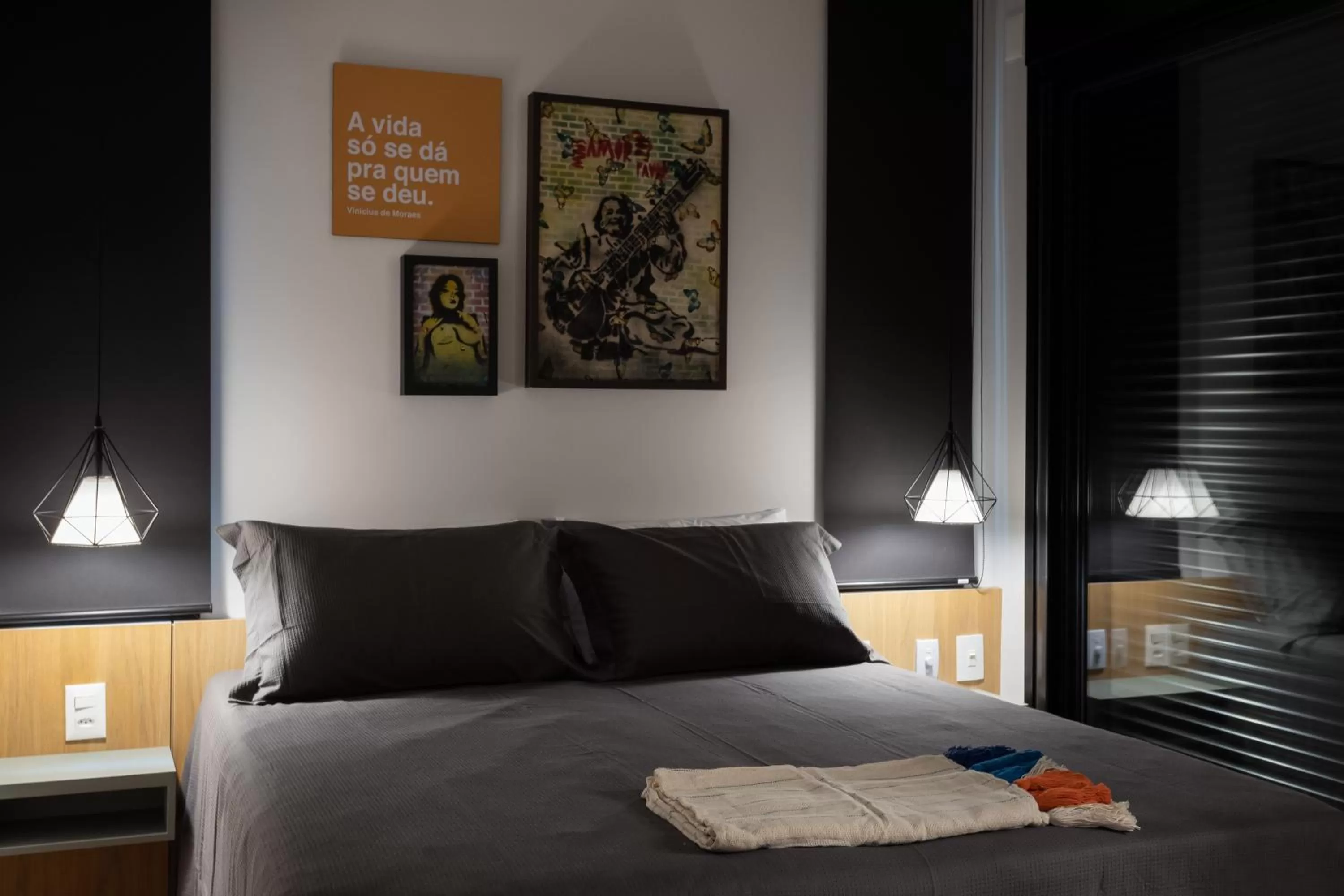 Bed in Hospedaria da Lagoa