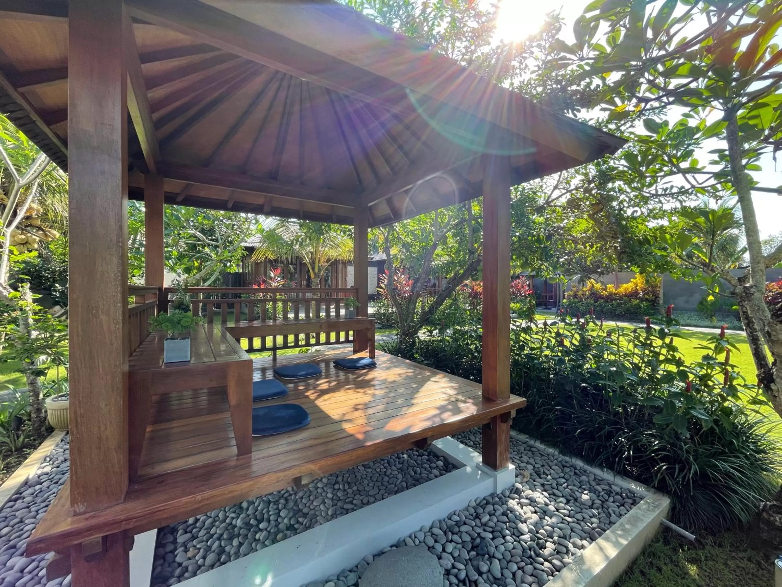 Seating area in The Valerian Villa Ubud