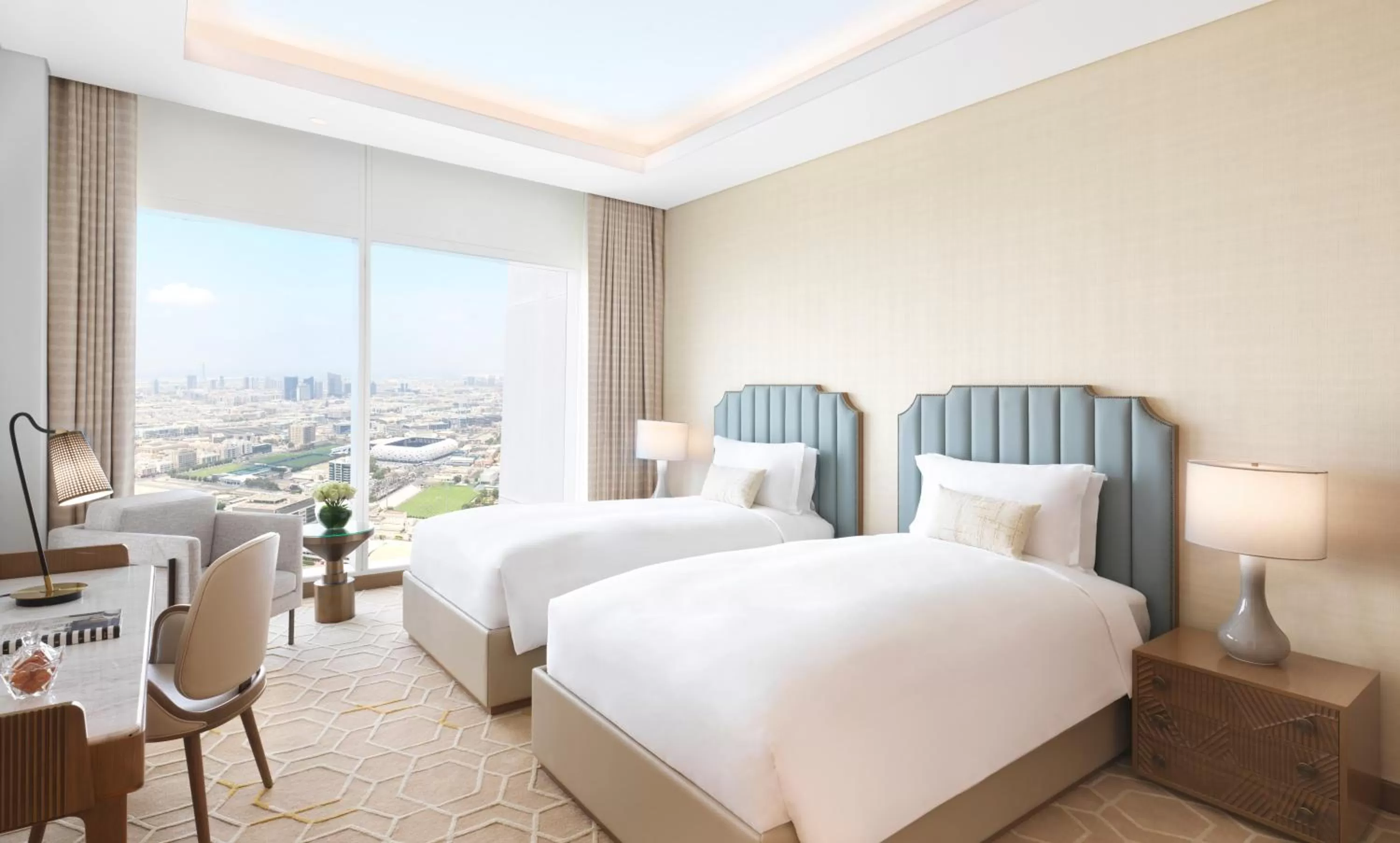 Bedroom, Bed in Sofitel Dubai The Obelisk