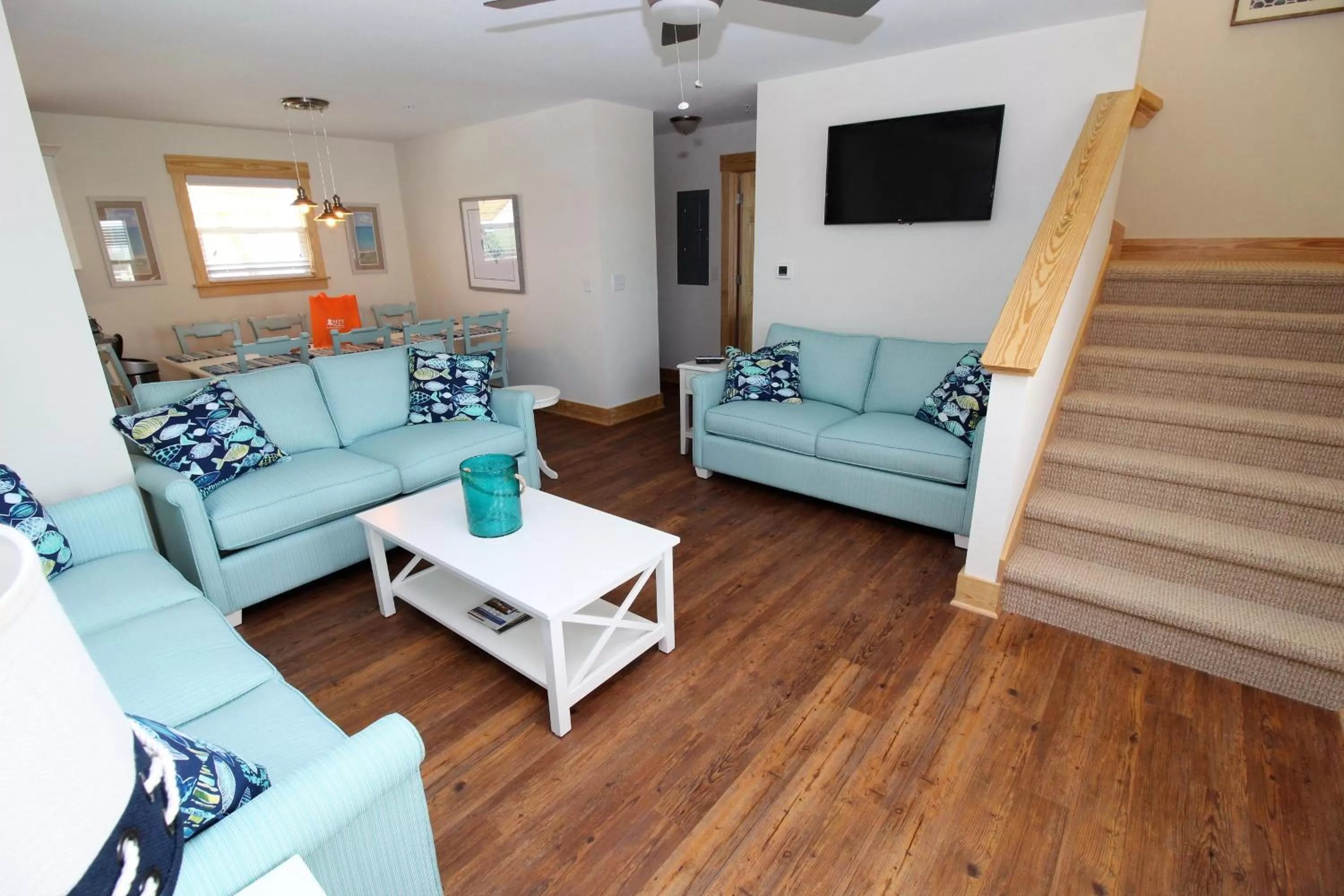 Living room in Whalebone Ocean Cottages by KEES Vacations