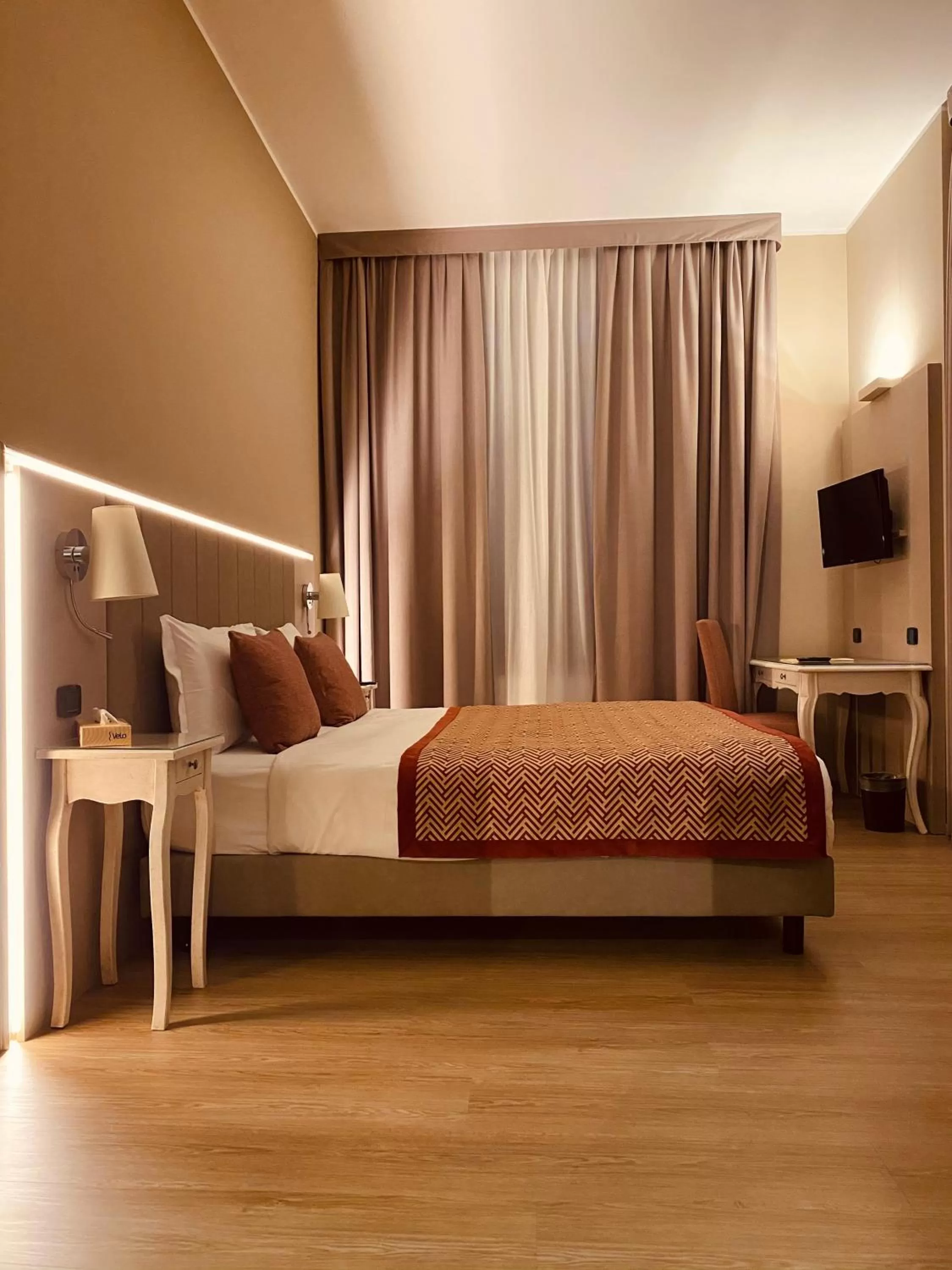 Bed in Hotel Villa Malpensa