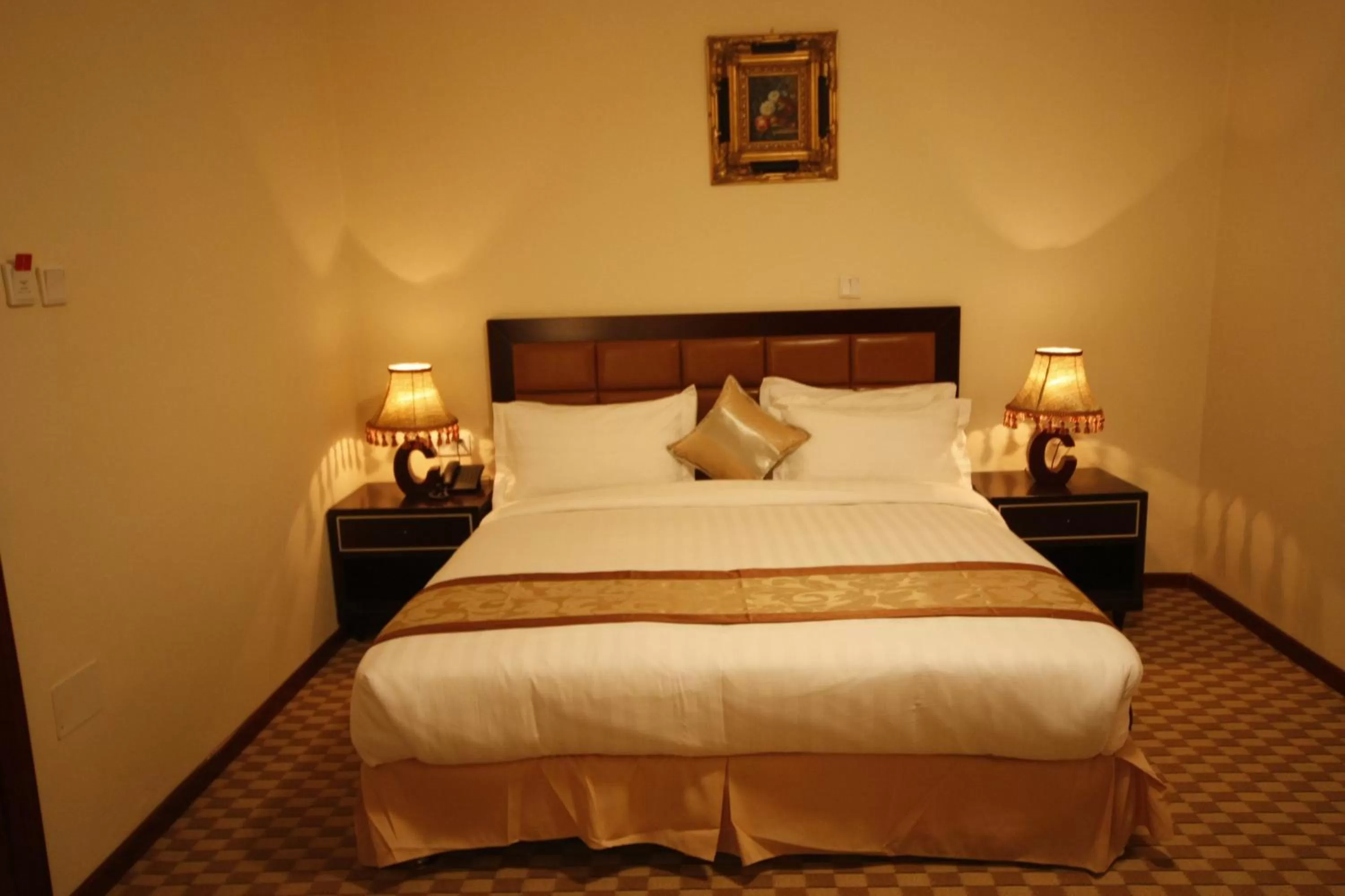 Bed in caravan Hotel Addis