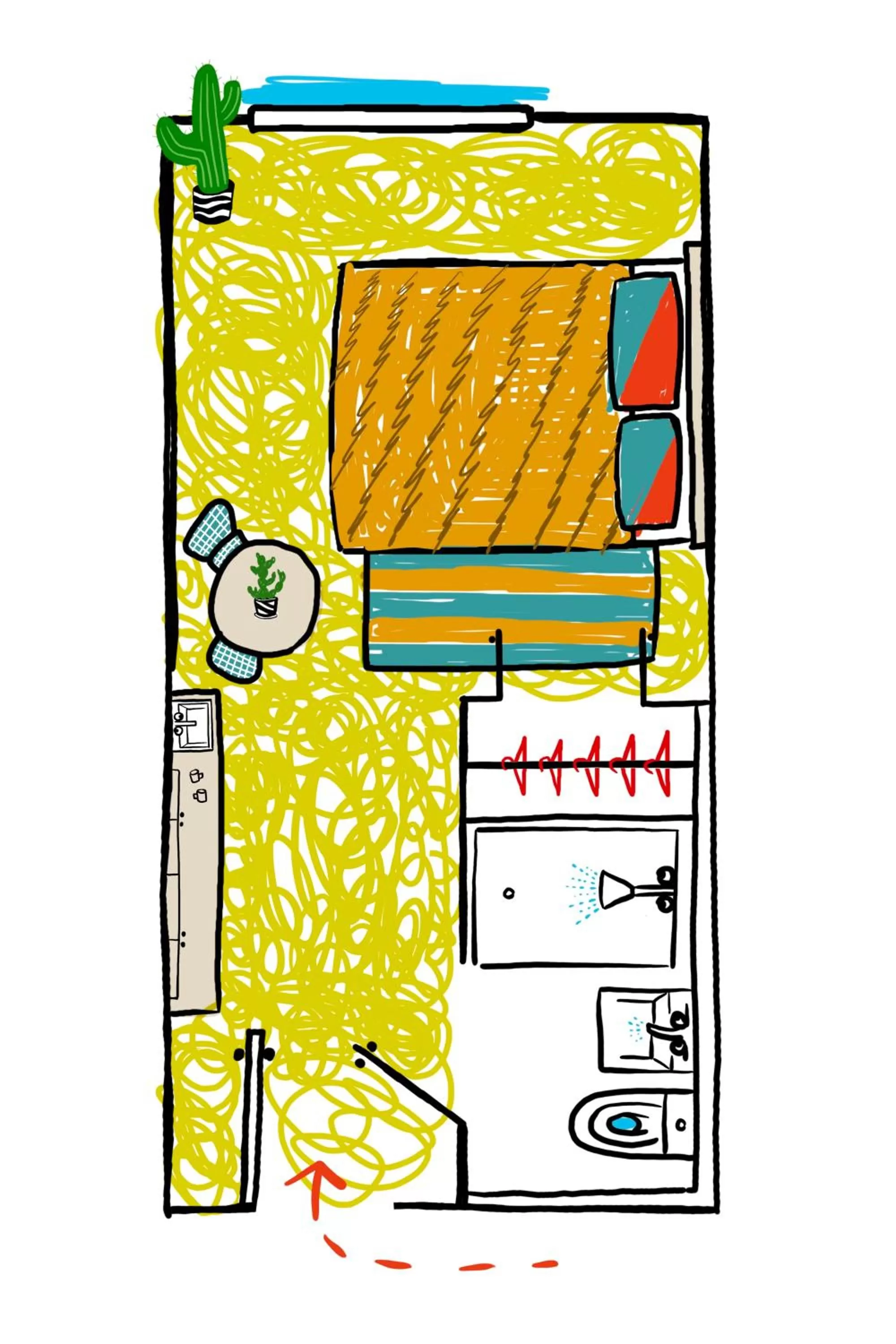 Floor plan in Penny Williamsburg