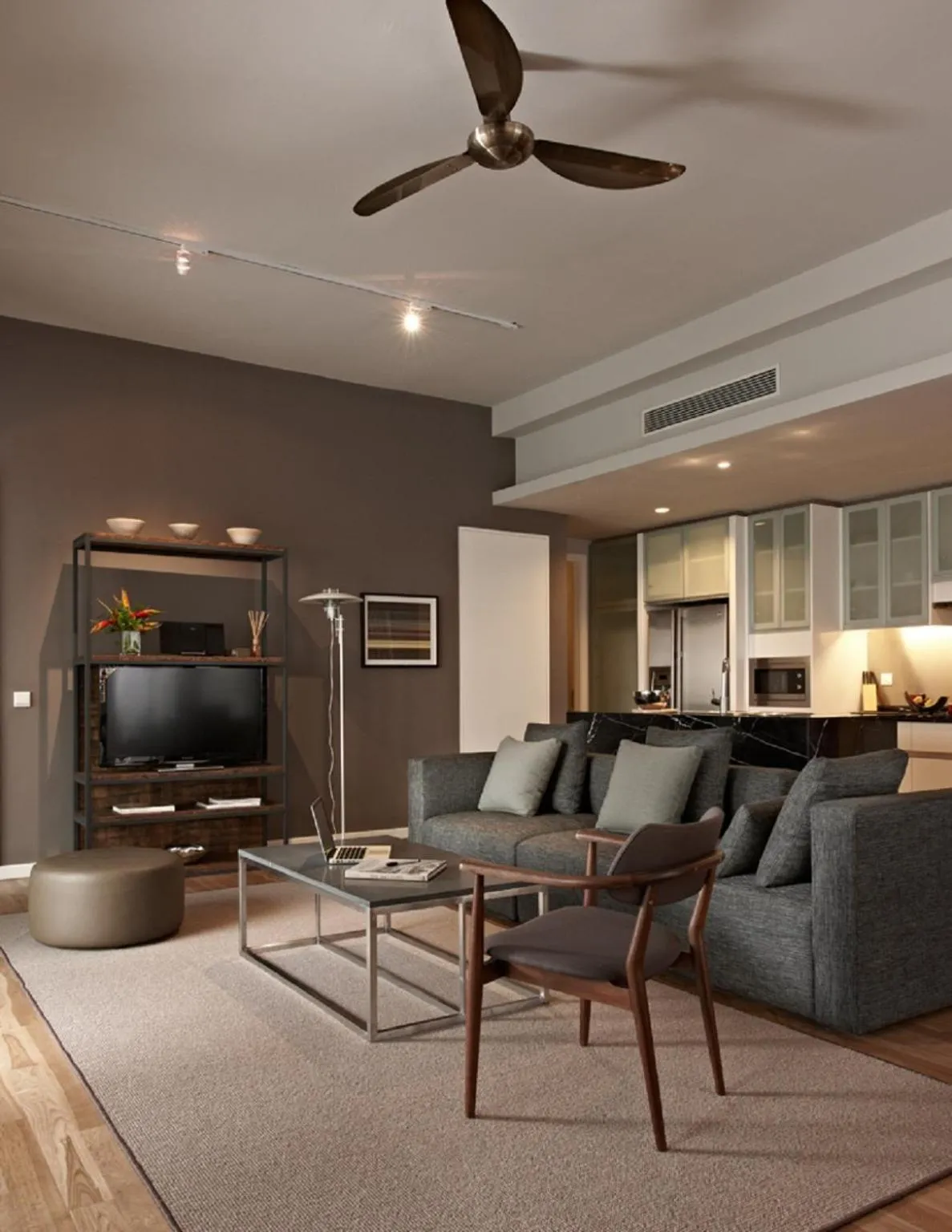 Living room in E&O Residences Kuala Lumpur