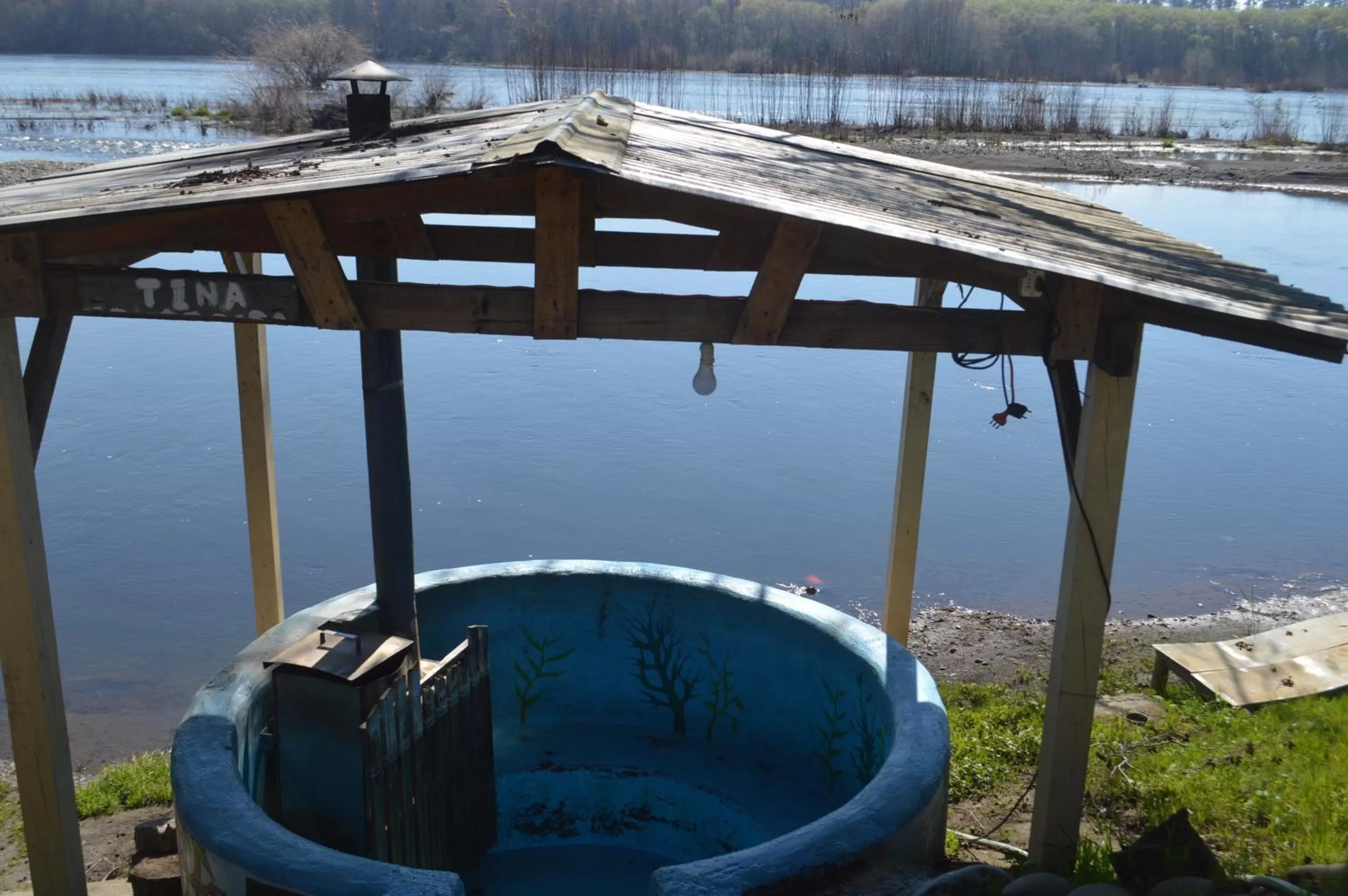 Swimming Pool in Coyunche Cabañas y Camping Laja & San Rosendo