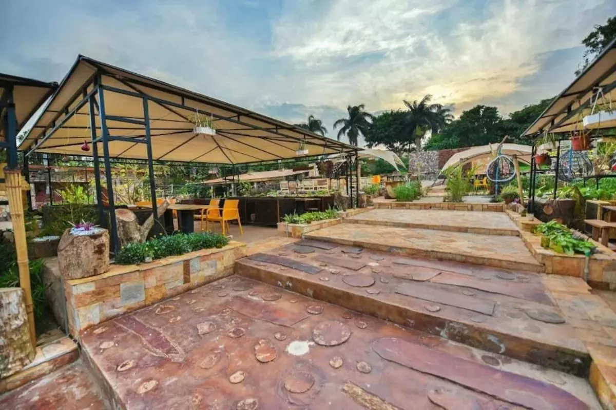 Patio in African Tribe Suites