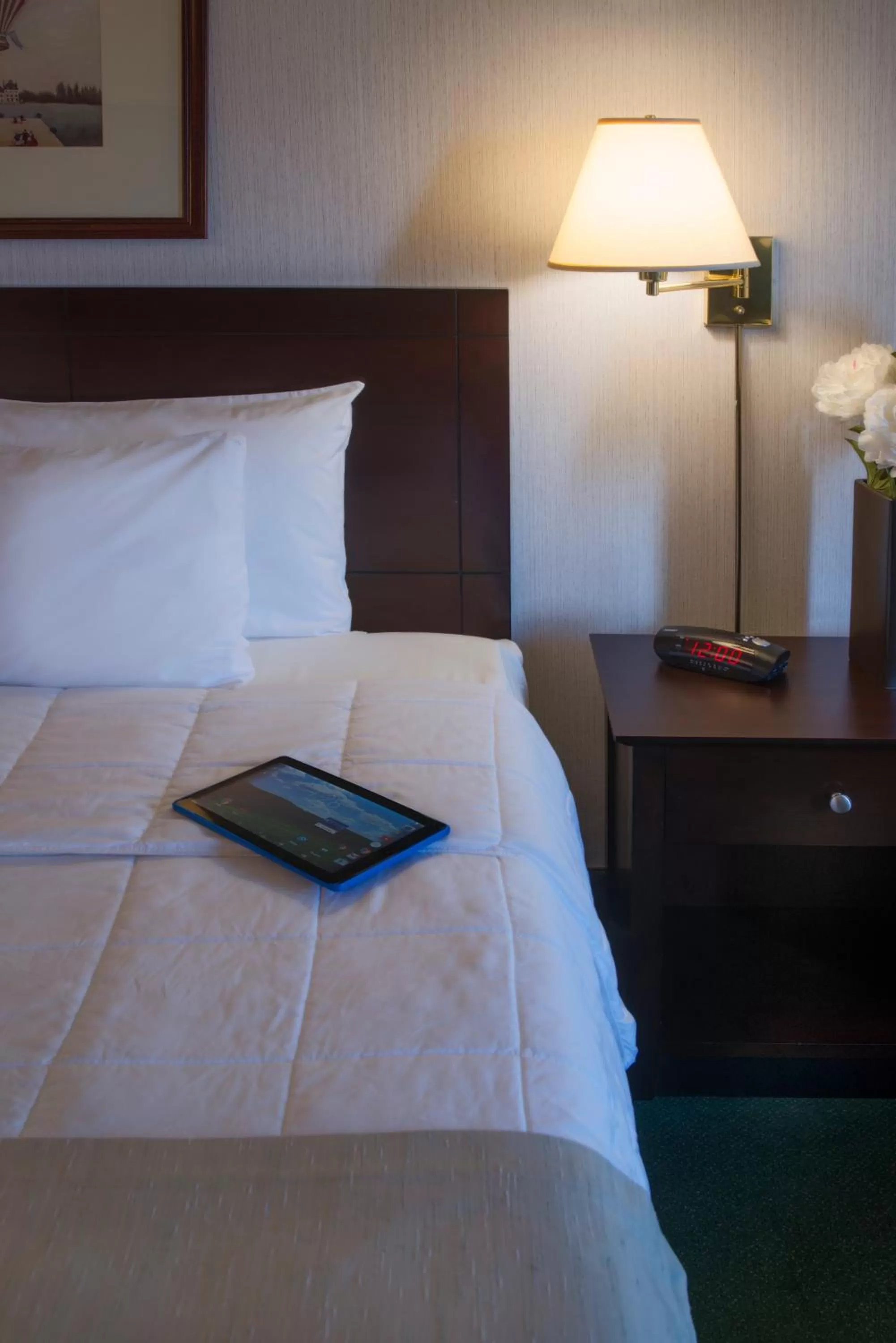 Bed in Meadowlands Plaza Hotel