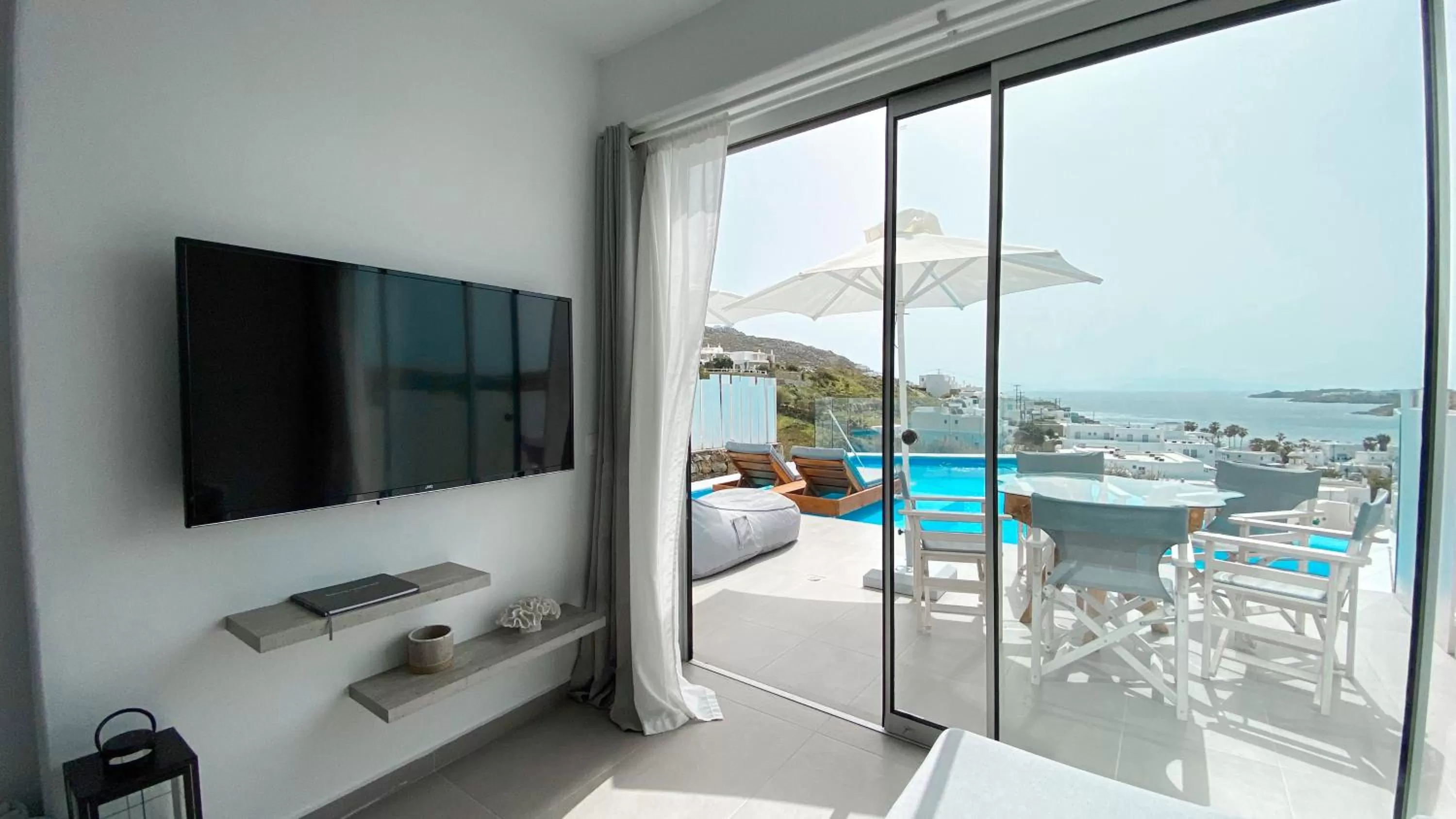 TV and multimedia in Amperian Mykonos Suites & Villas