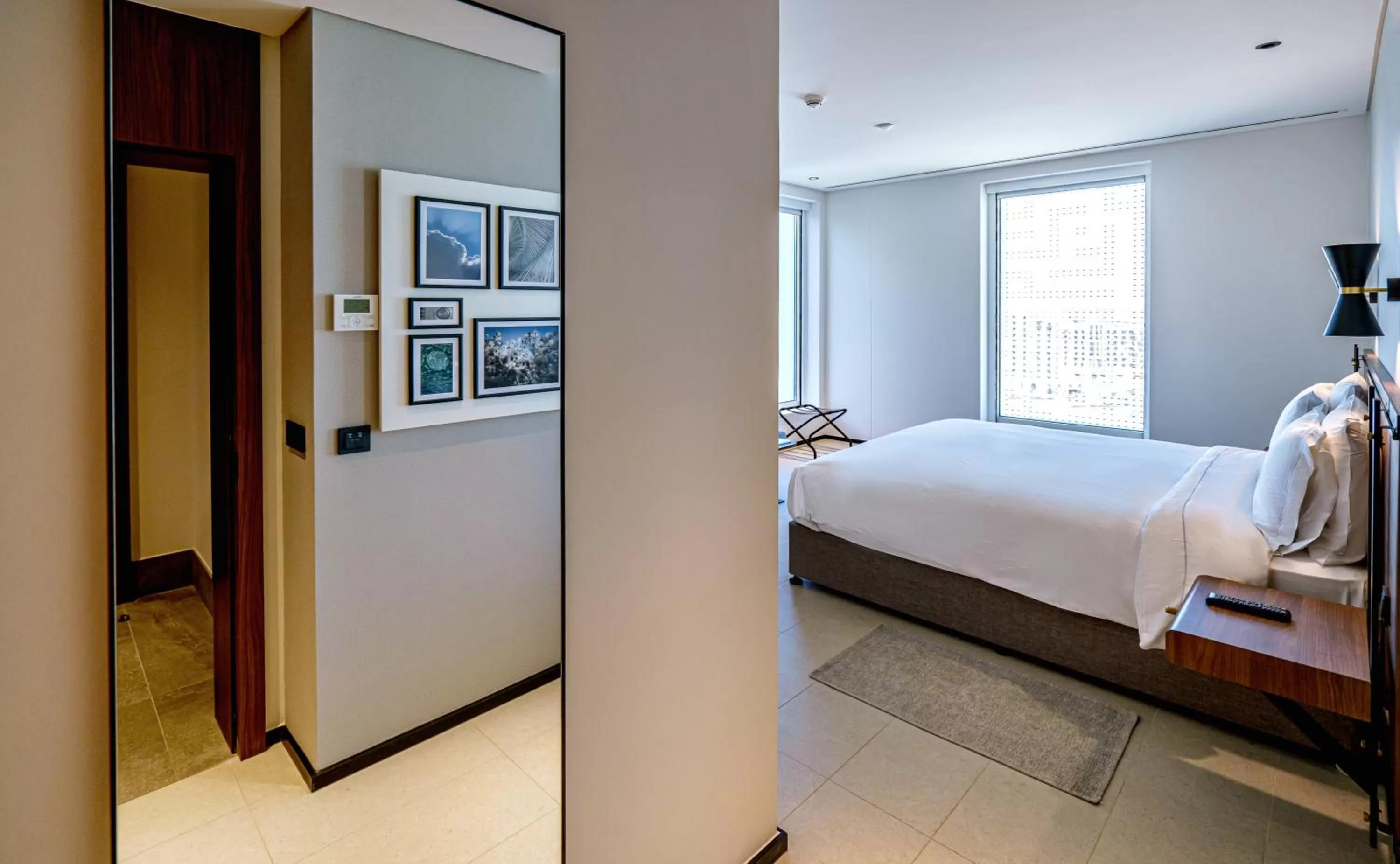 Bed in FORM Hotel Al Jaddaf, Dubai, a Member of Design Hotels