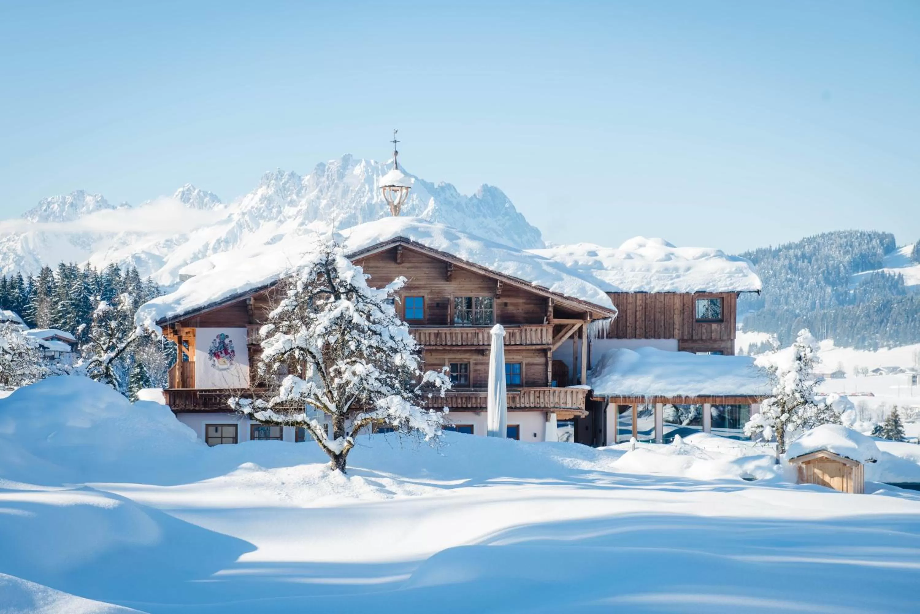 Property building in Farm Hotel Chalet Grosslehen