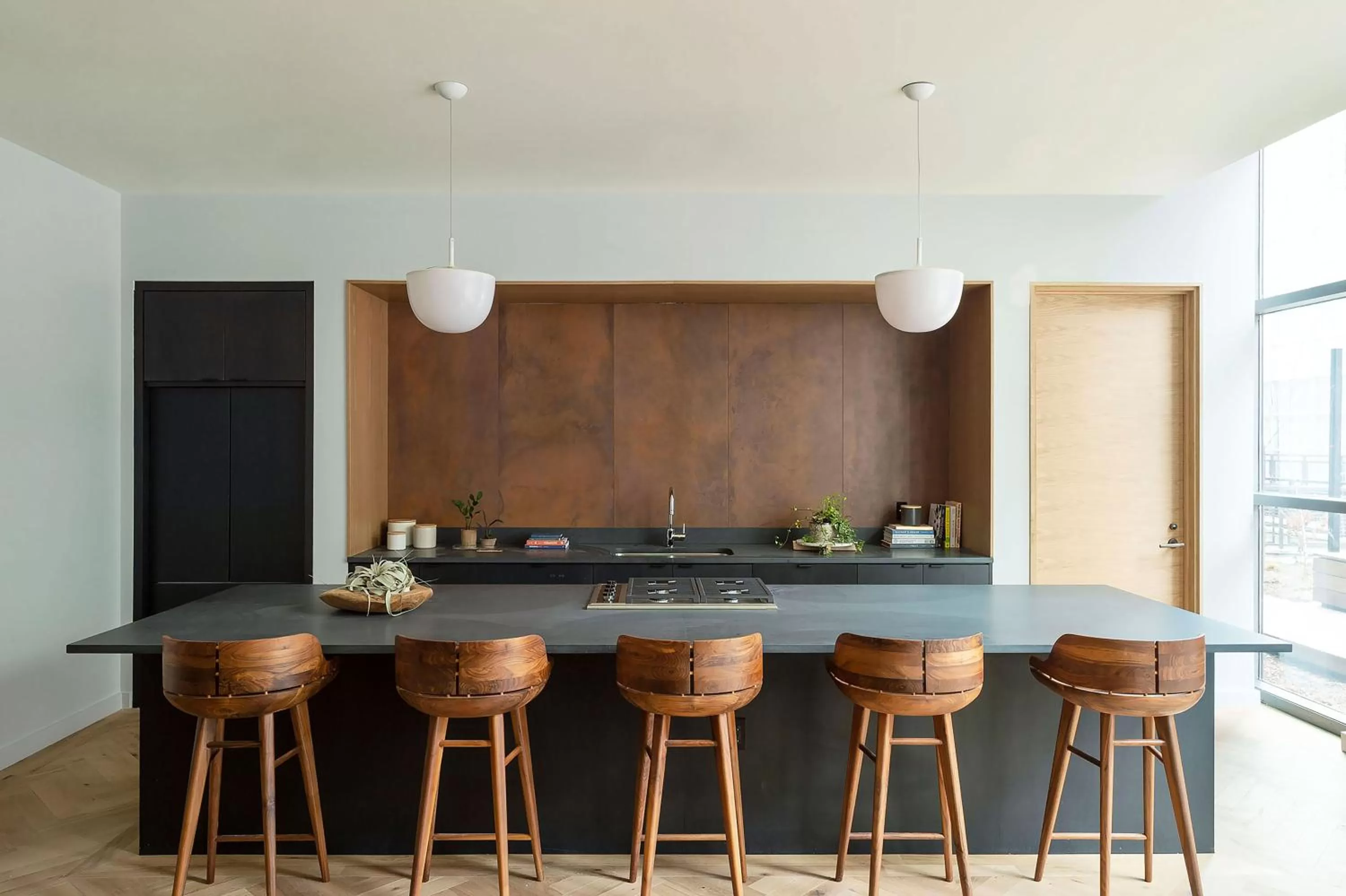 Communal kitchen in ROOST East Market