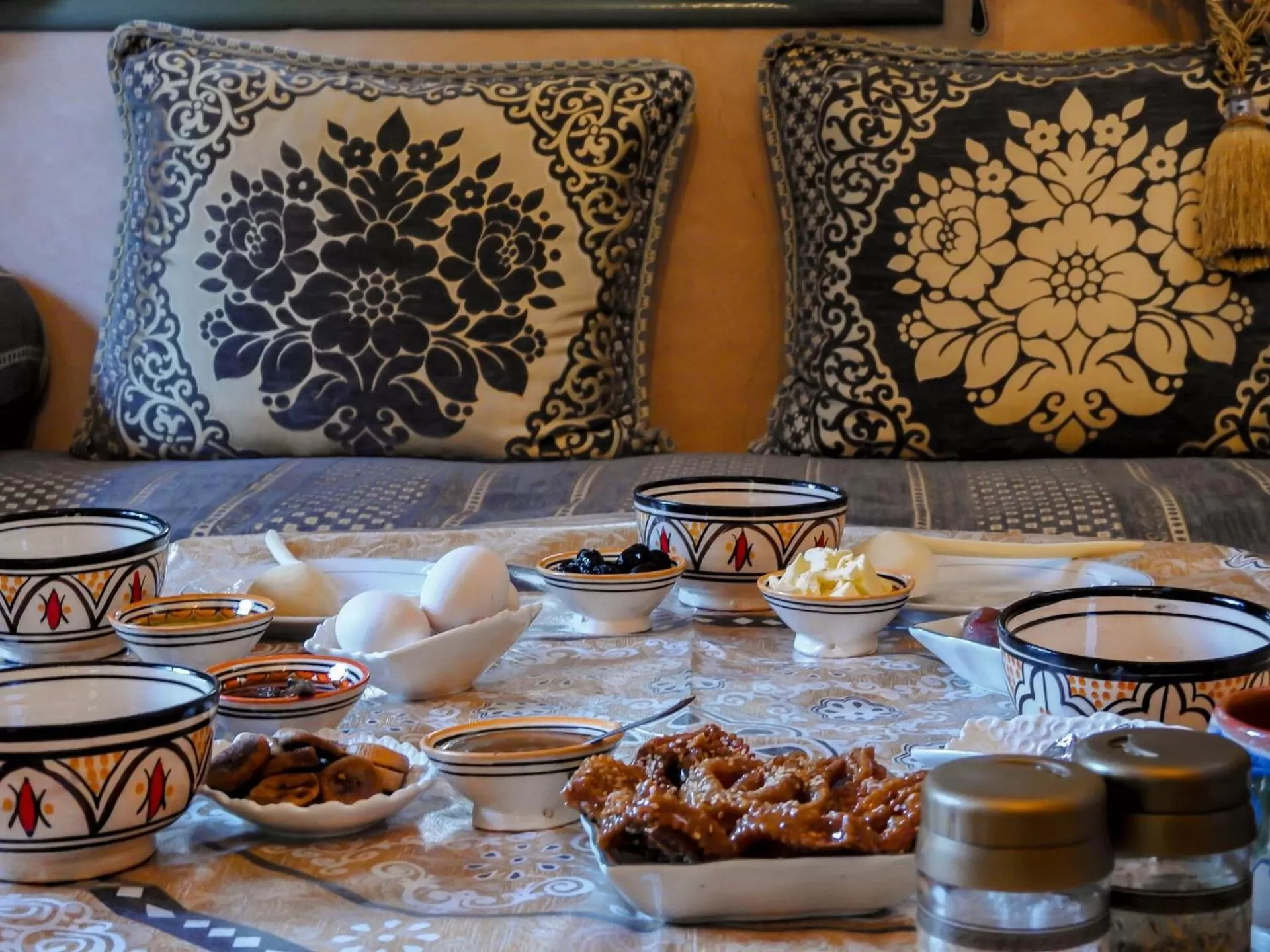 Living room in Le Bleu House