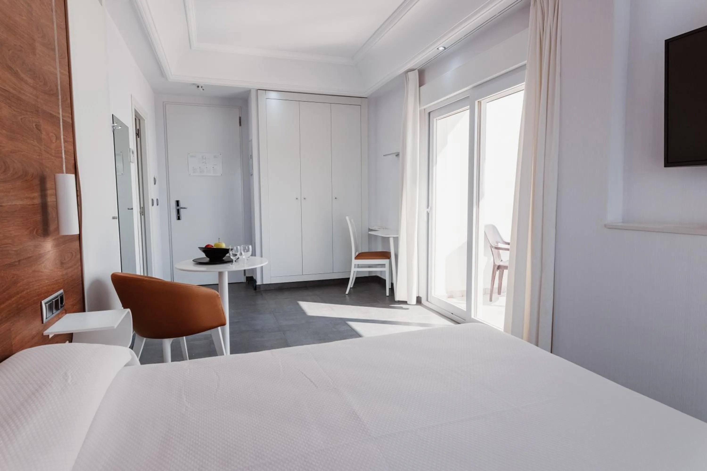 Bed in Hotel Los Delfines