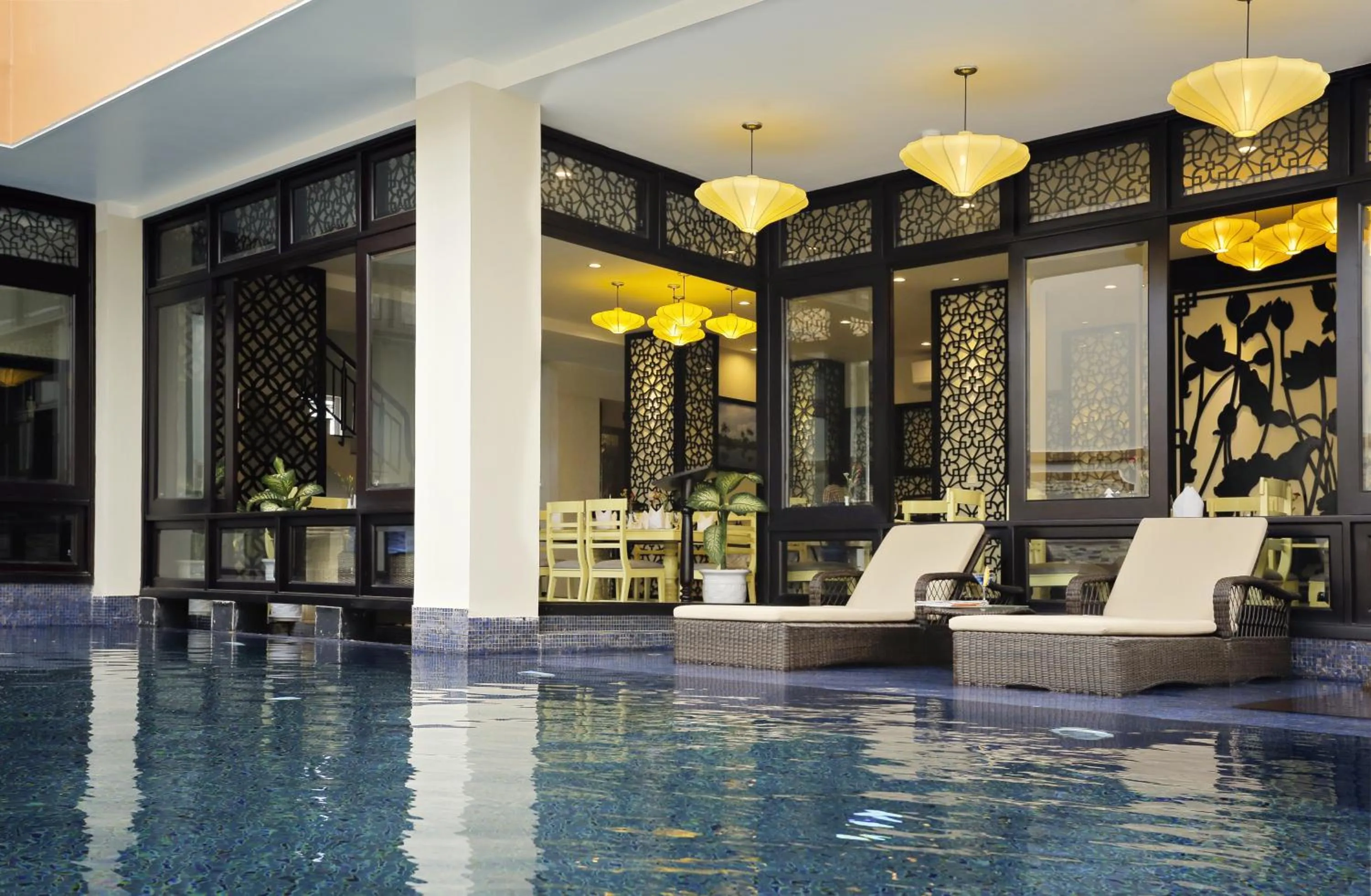 Swimming pool in River Suites Hoi An