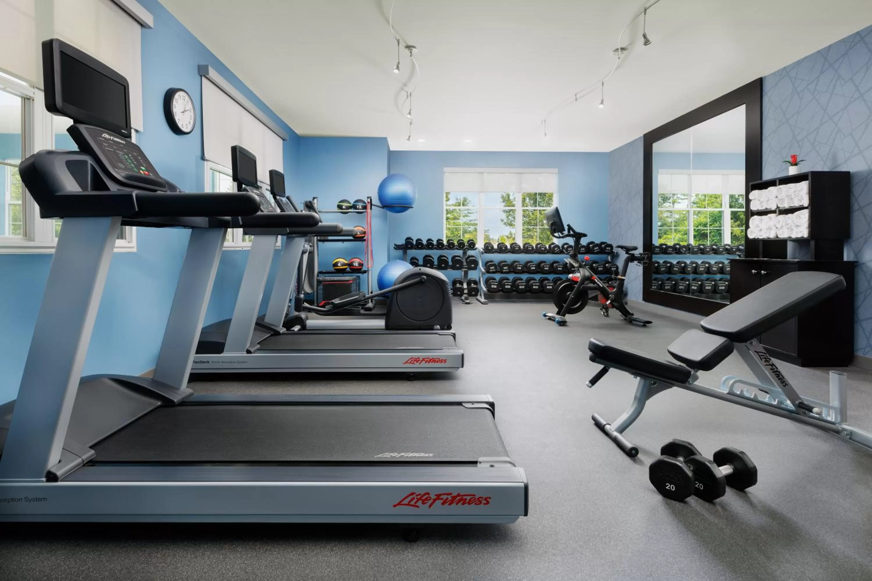 Fitness centre/facilities in Homewood Suites by Hilton Portsmouth