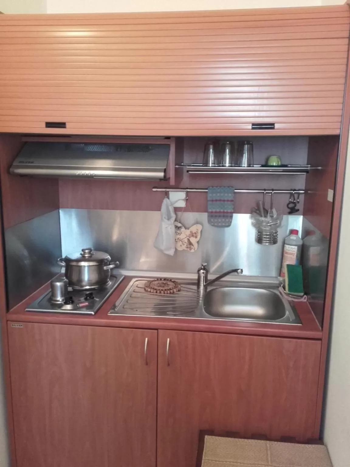 Kitchen or kitchenette in Hotel Fotini