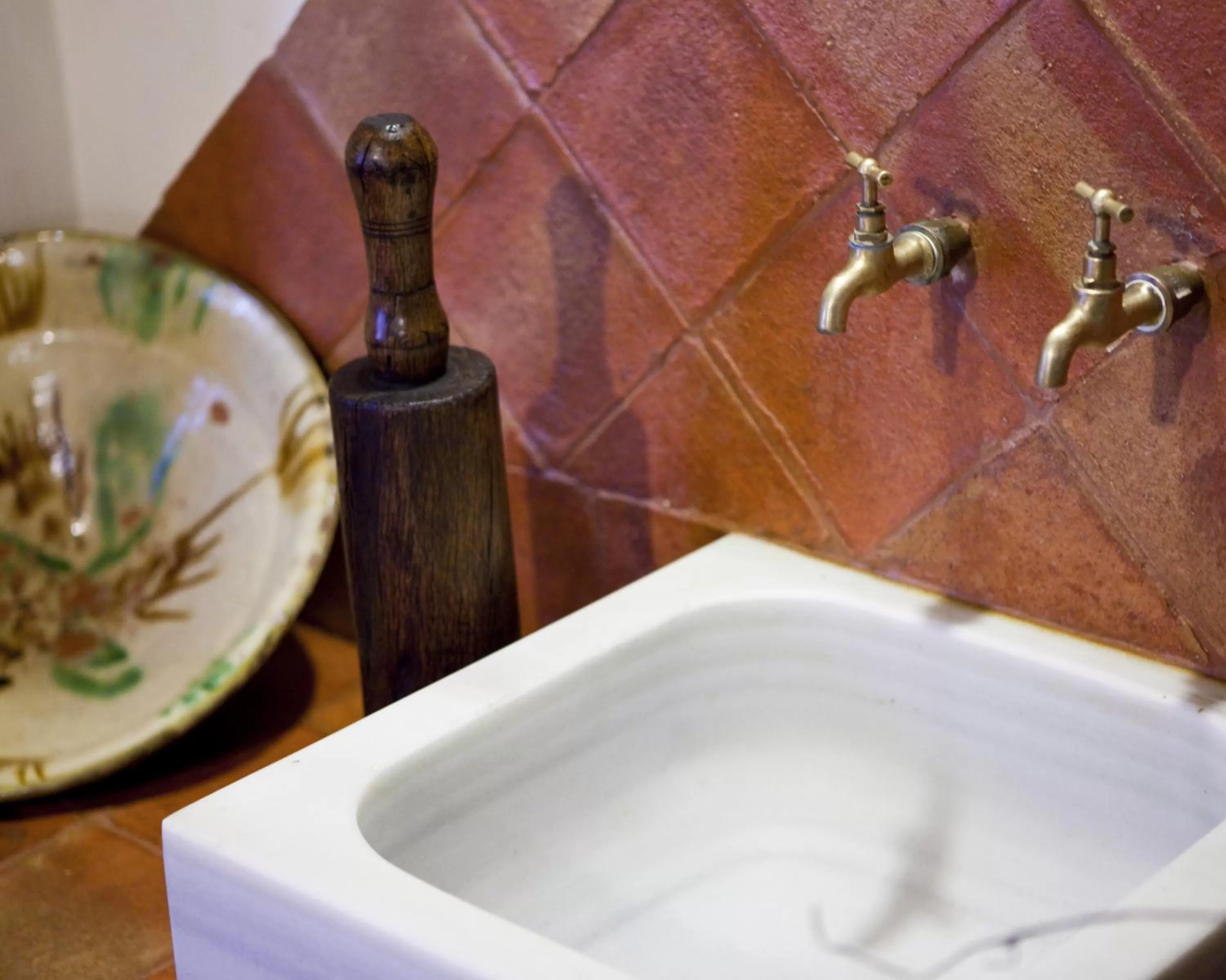Decorative detail, Bathroom in Hotel Boutique La Morada de Juan de Vargas