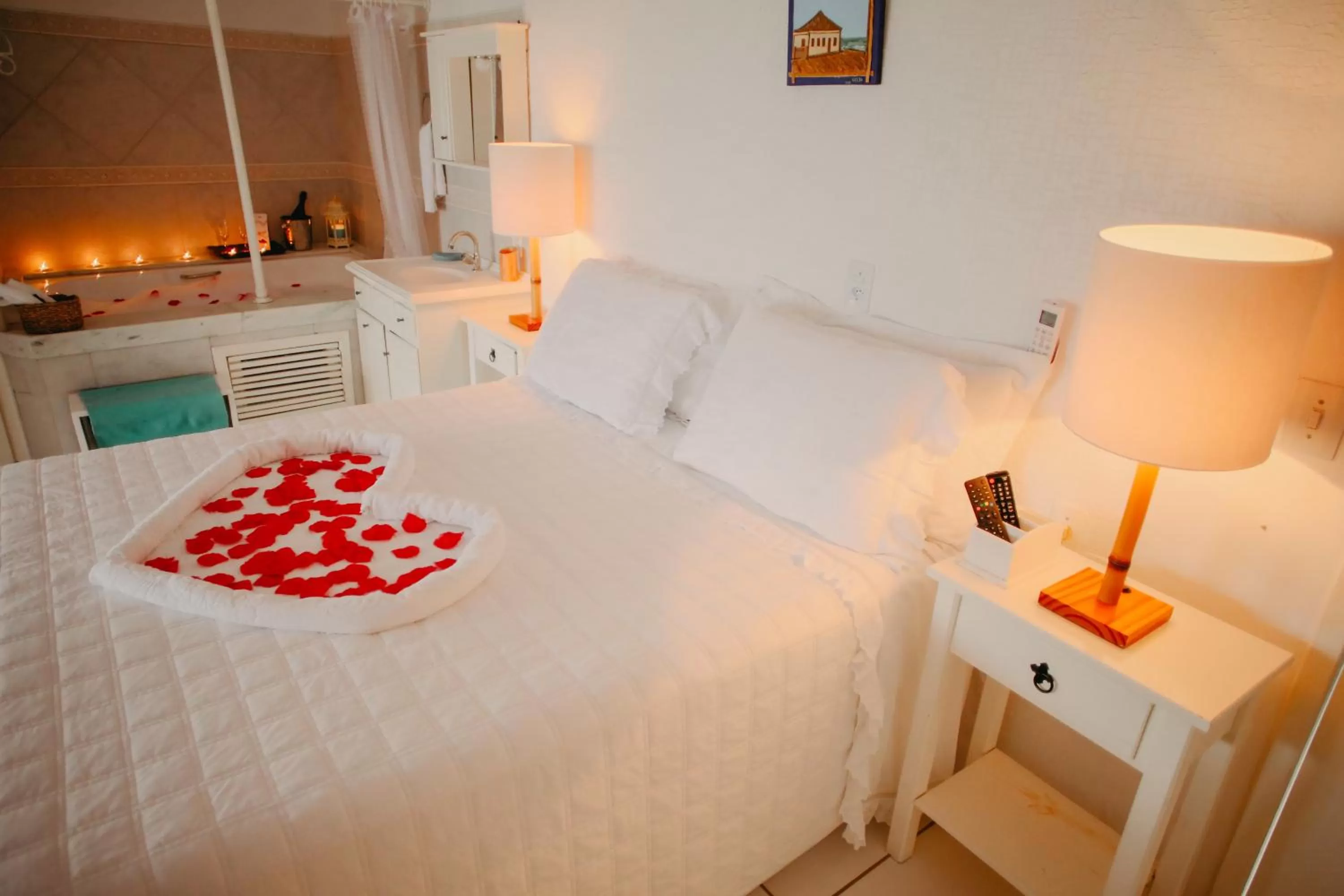 Bed in Hotel Pousada 7 Mares