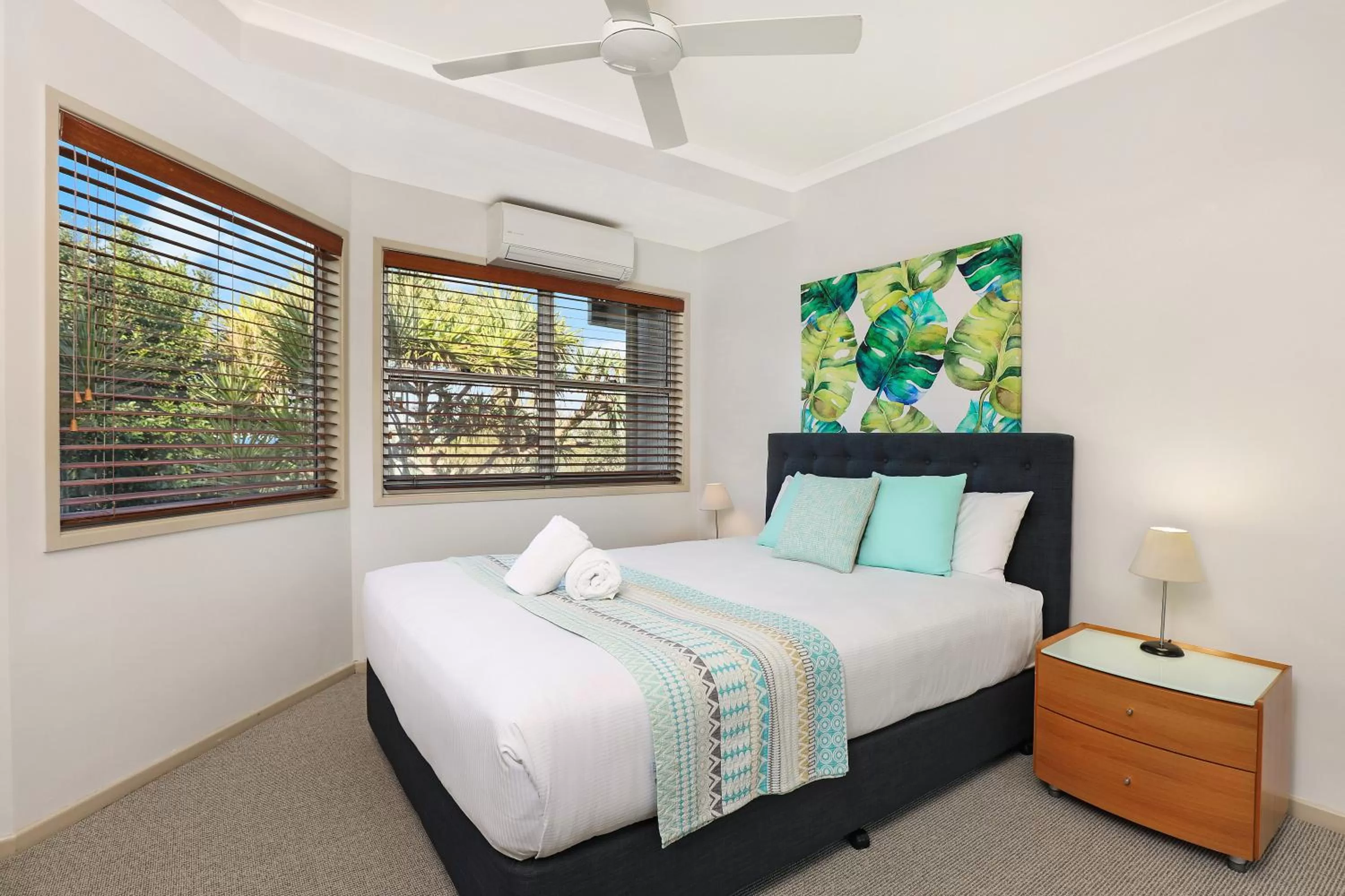 Bed in Andari Holiday Apartments