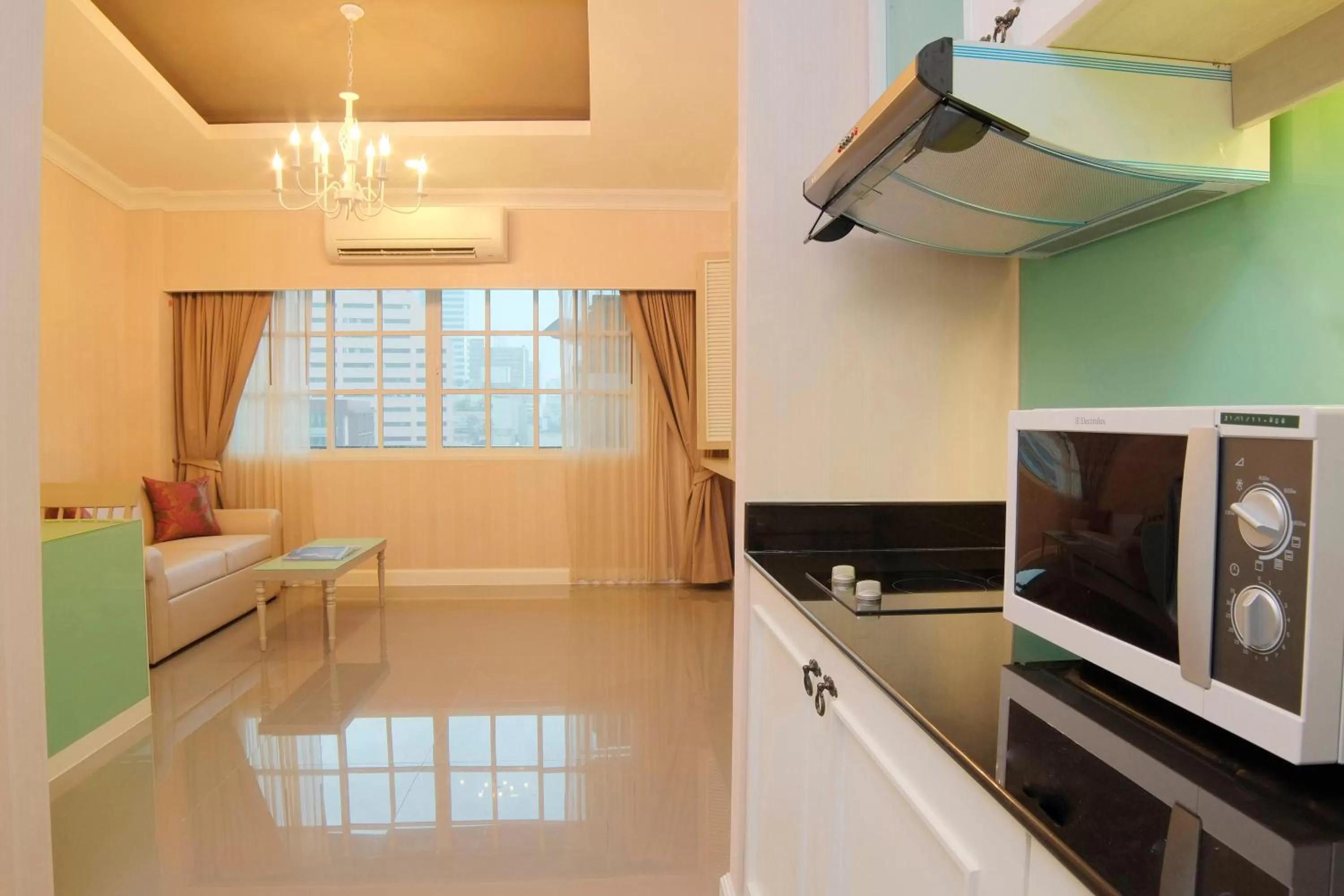 Kitchen or kitchenette in The Raya Surawong Bangkok