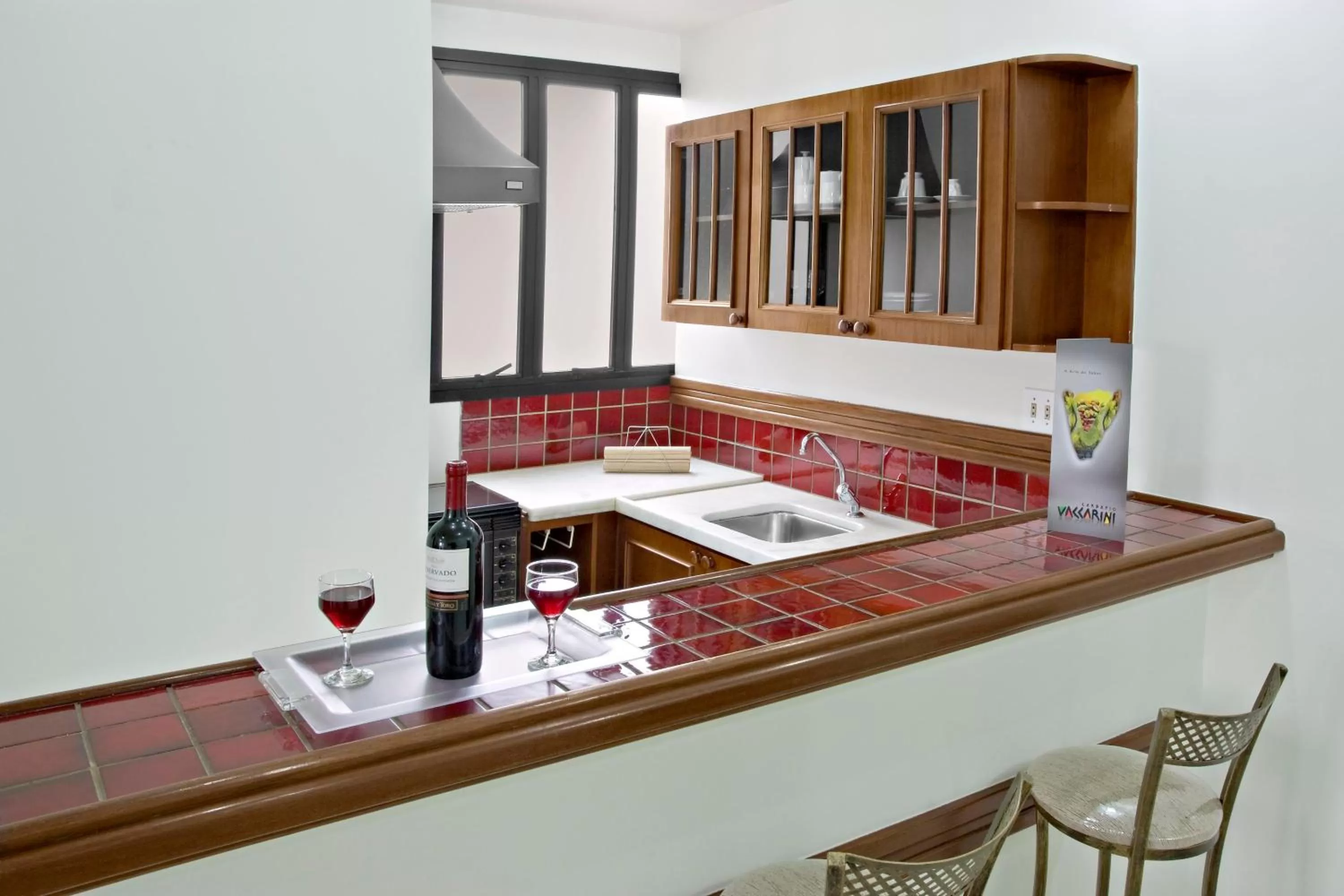 Kitchen or kitchenette in Hotel Flat Bassano Vaccarini