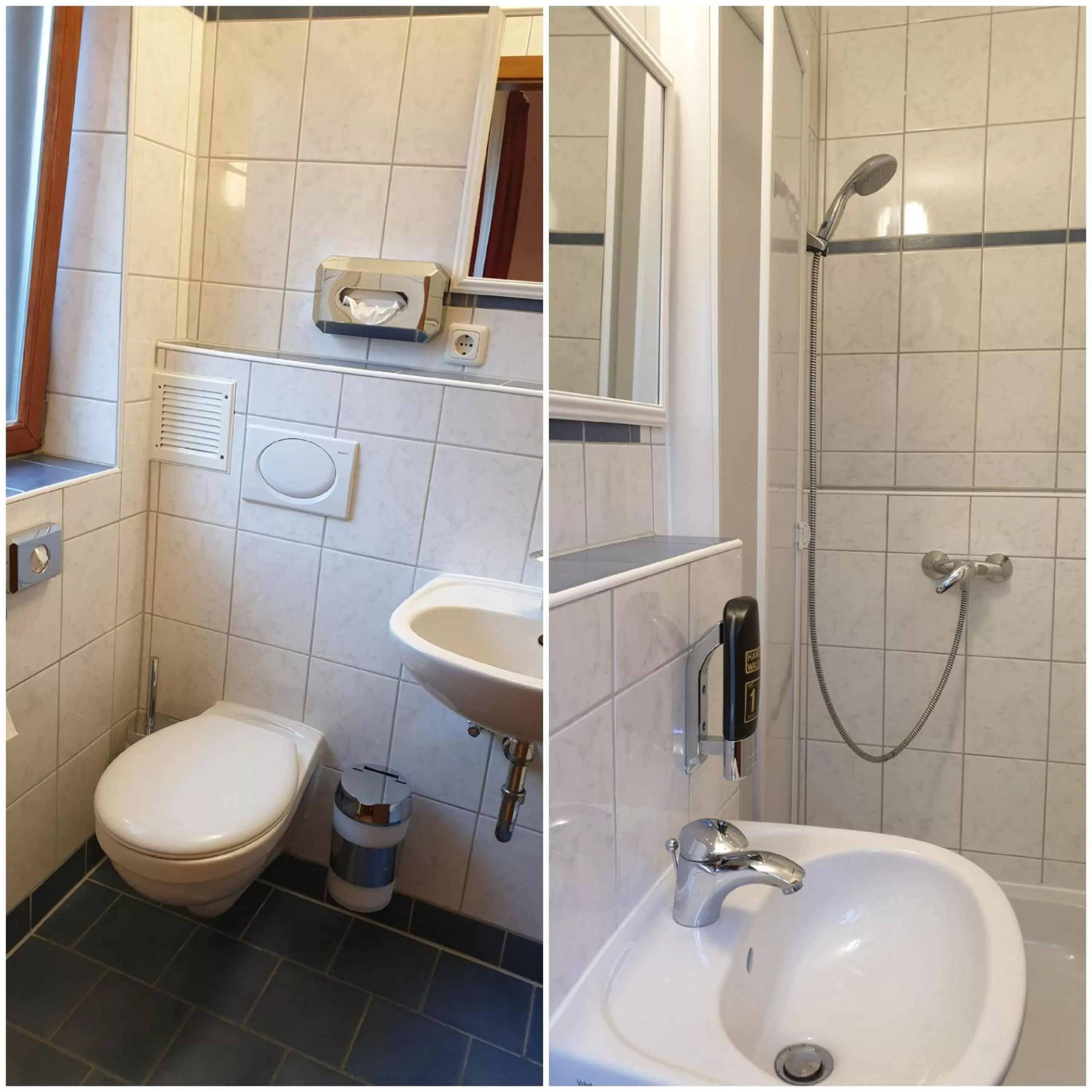 Shower in Mainstern Hotel