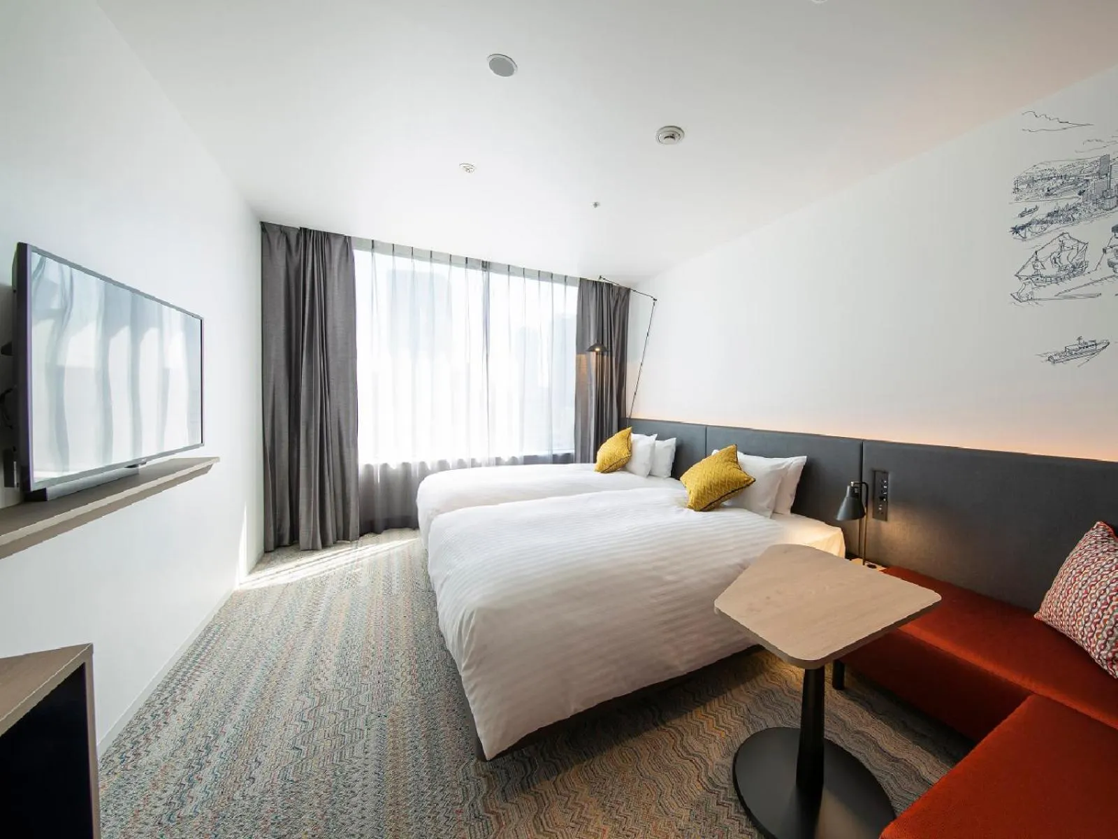 Twin Room with Private Bathroom - single occupancy - Non-Smoking in Hotel Intergate Osaka Umeda