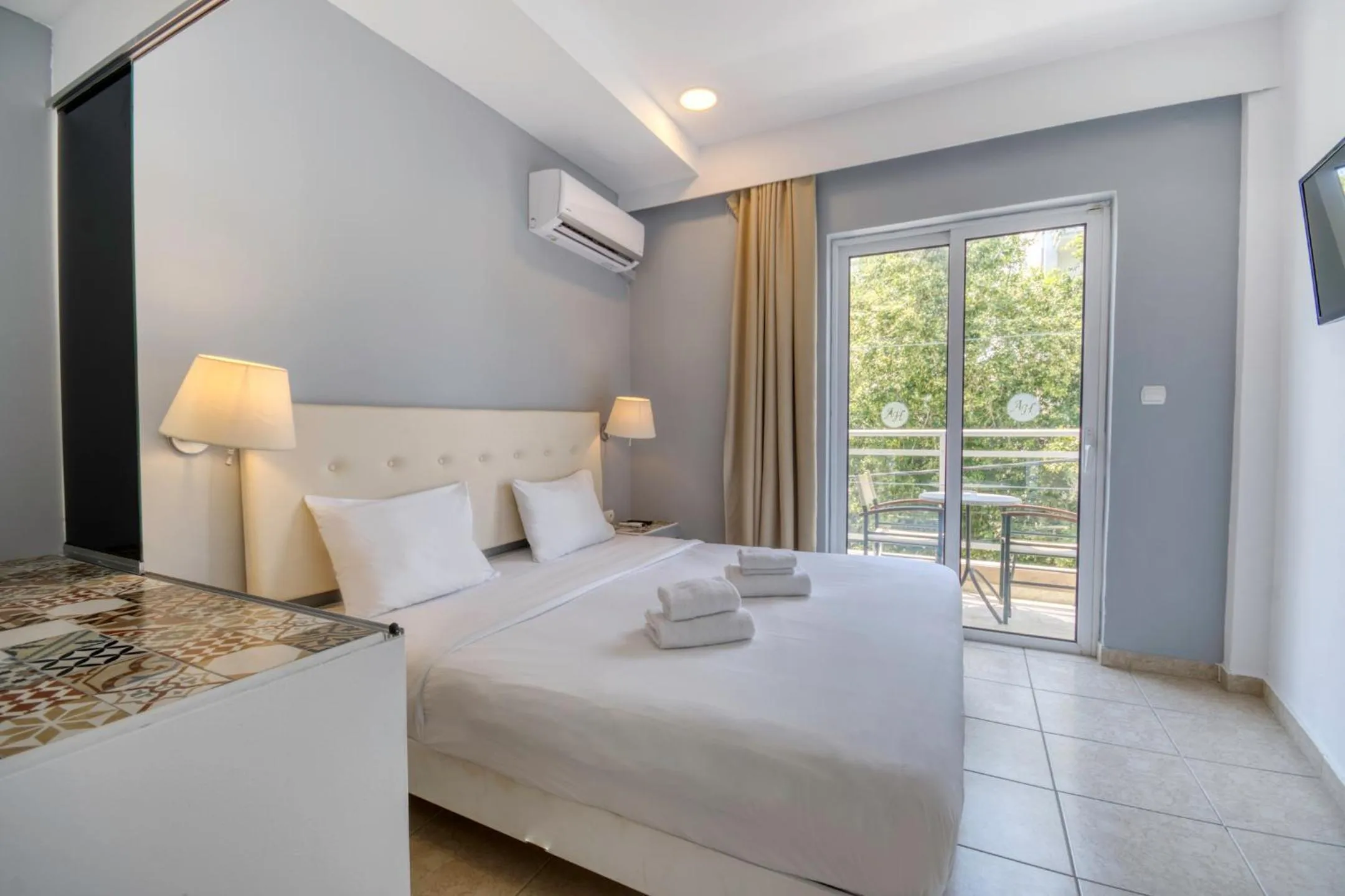 Bed in Astron Hotel Rhodes