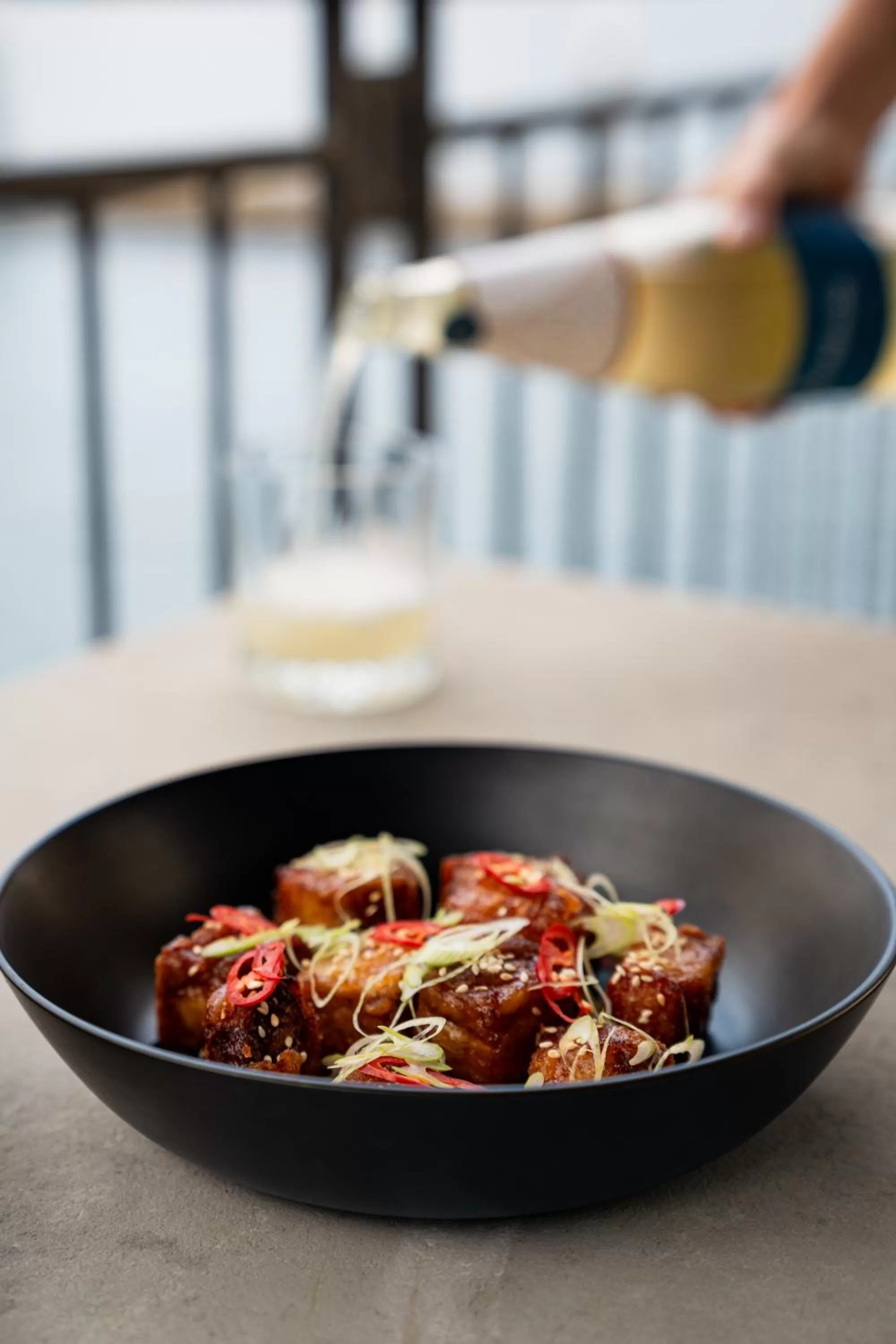 Food close-up in Trinity Wharf Tauranga