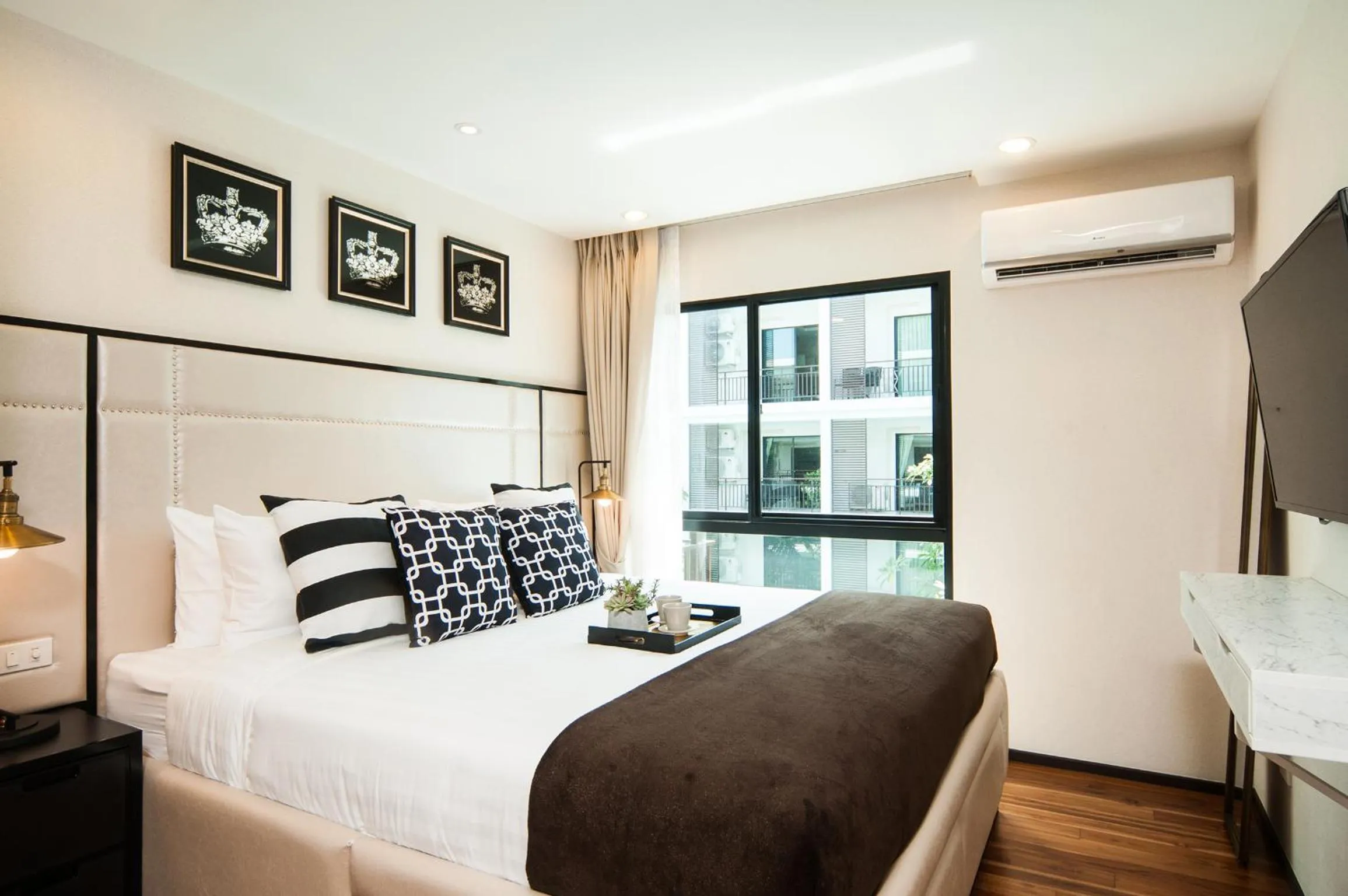 Bedroom, Bed in The Title KR Beach Condotel Rawai Beach