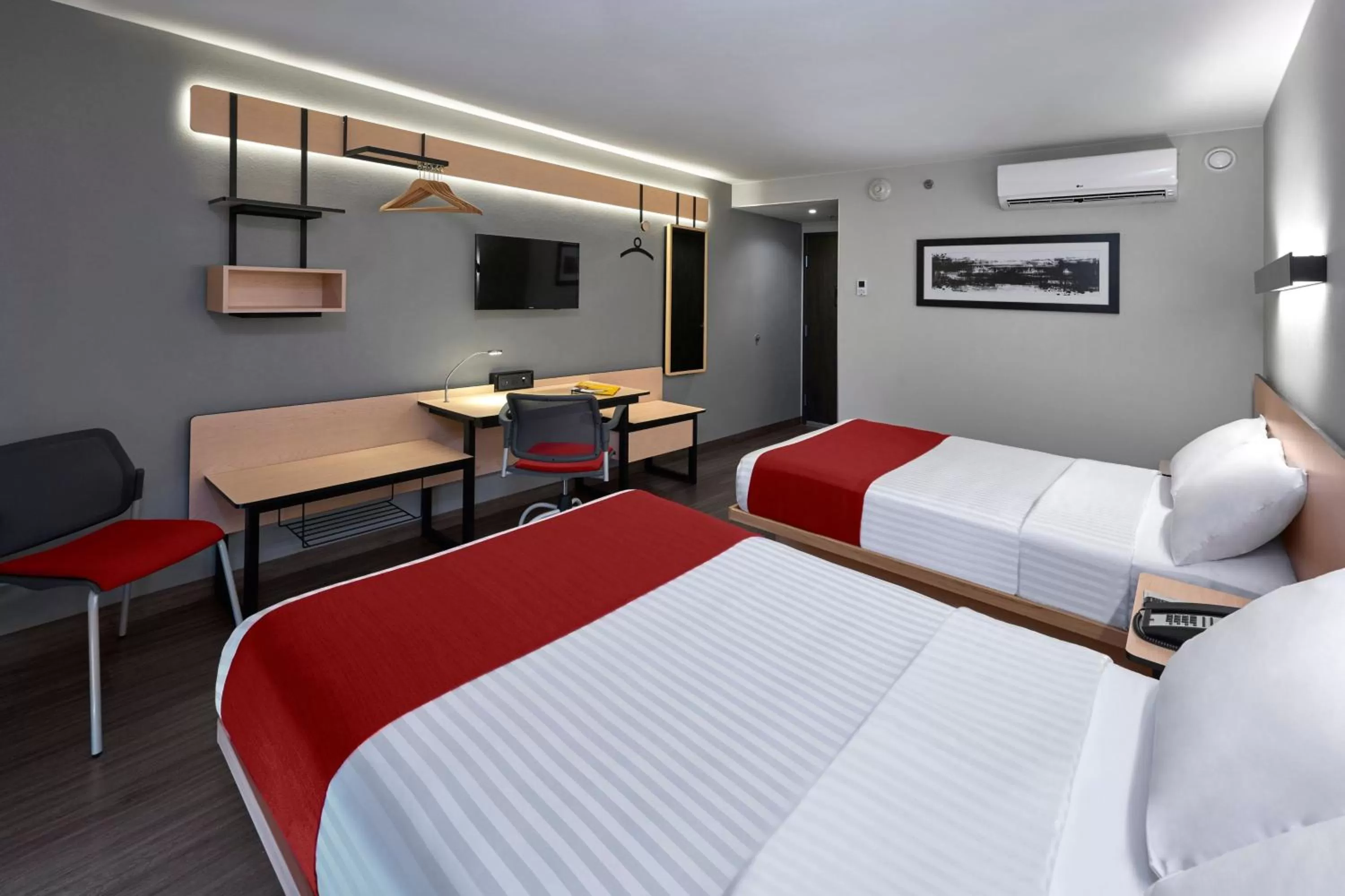 Bedroom, Bed in City Express by Marriott Monterrey Lindavista