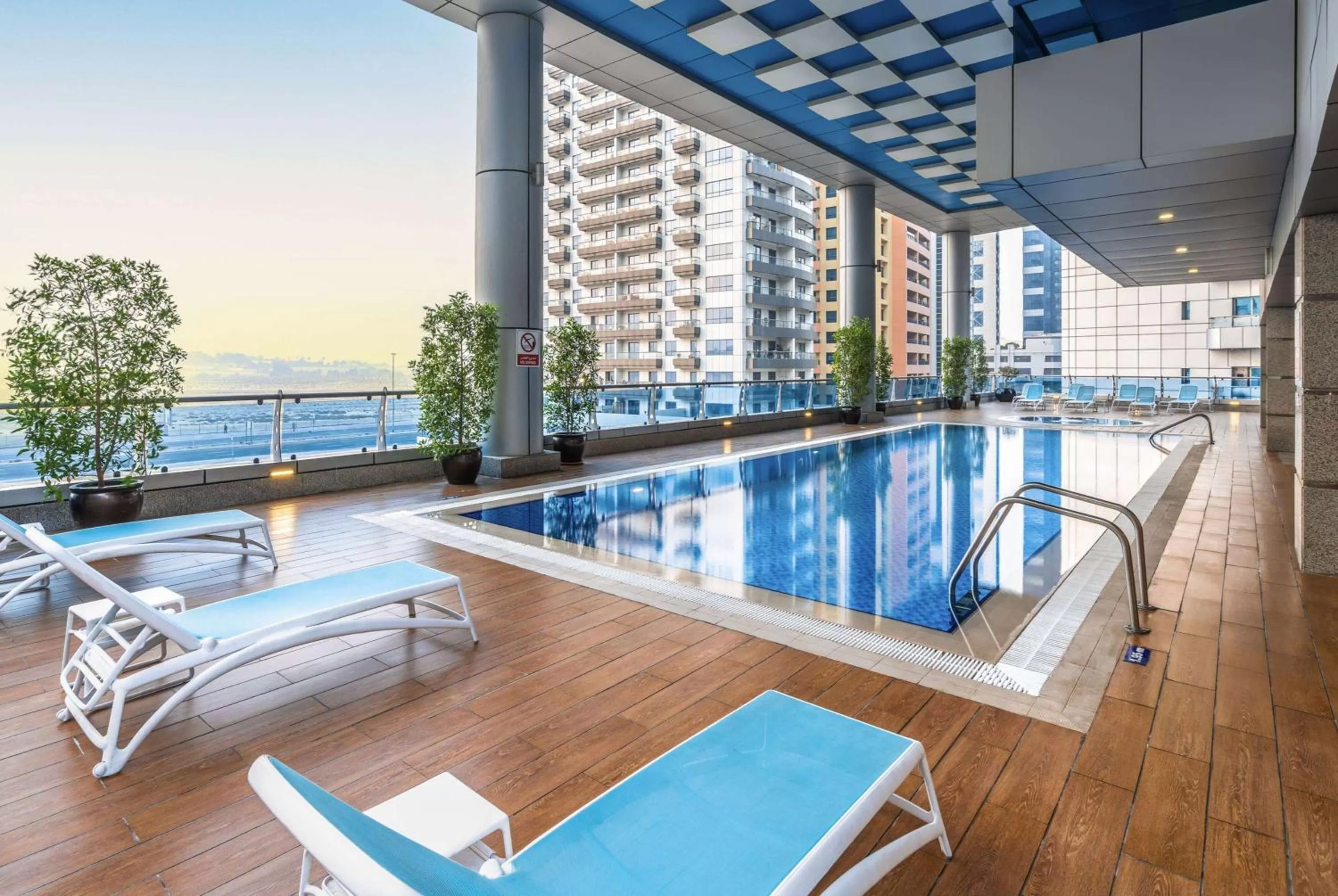 Pool view in Ramada by Wyndham Dubai Barsha Heights