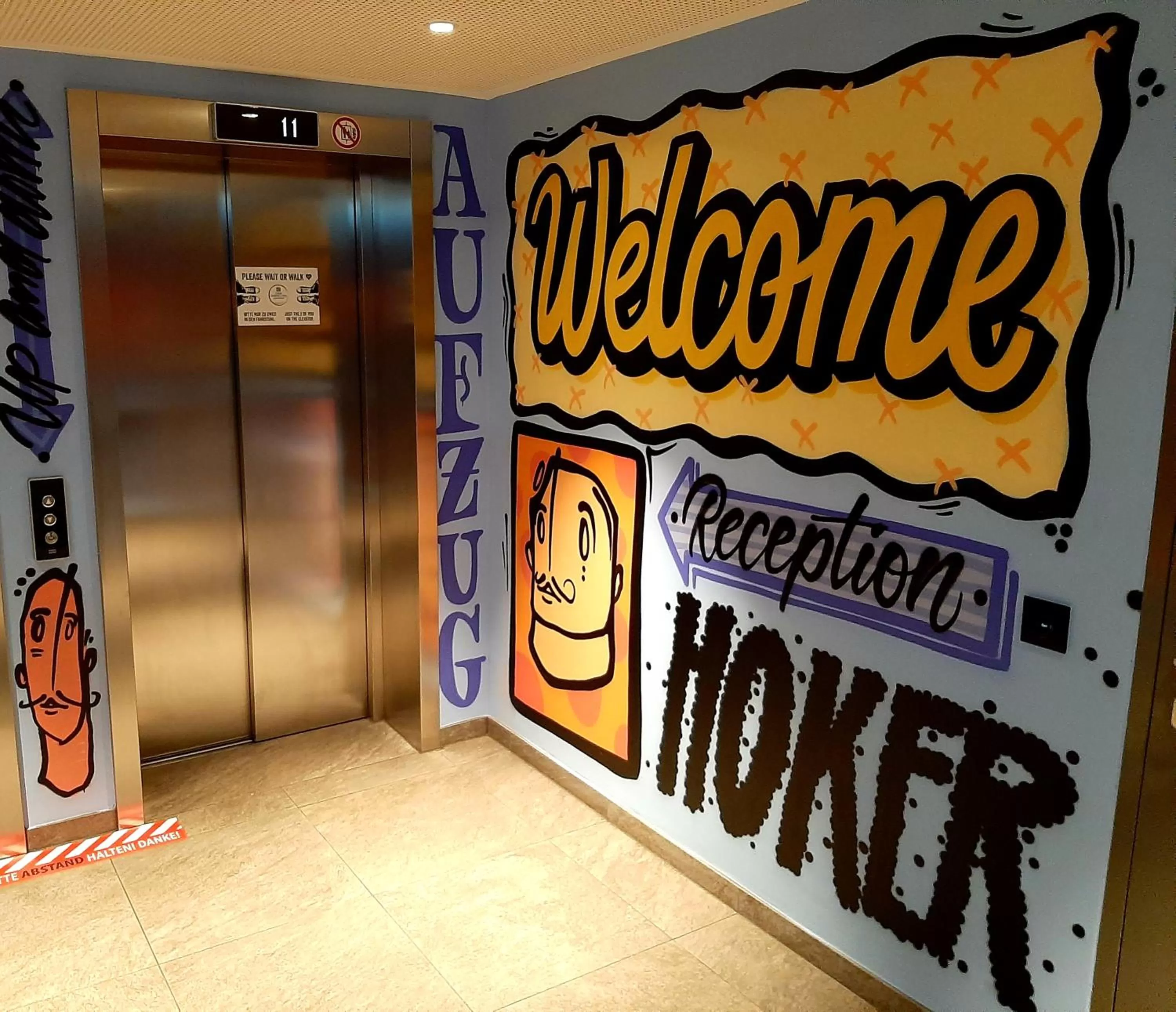 elevator in Me and All Hotel Dusseldorf, by Hyatt