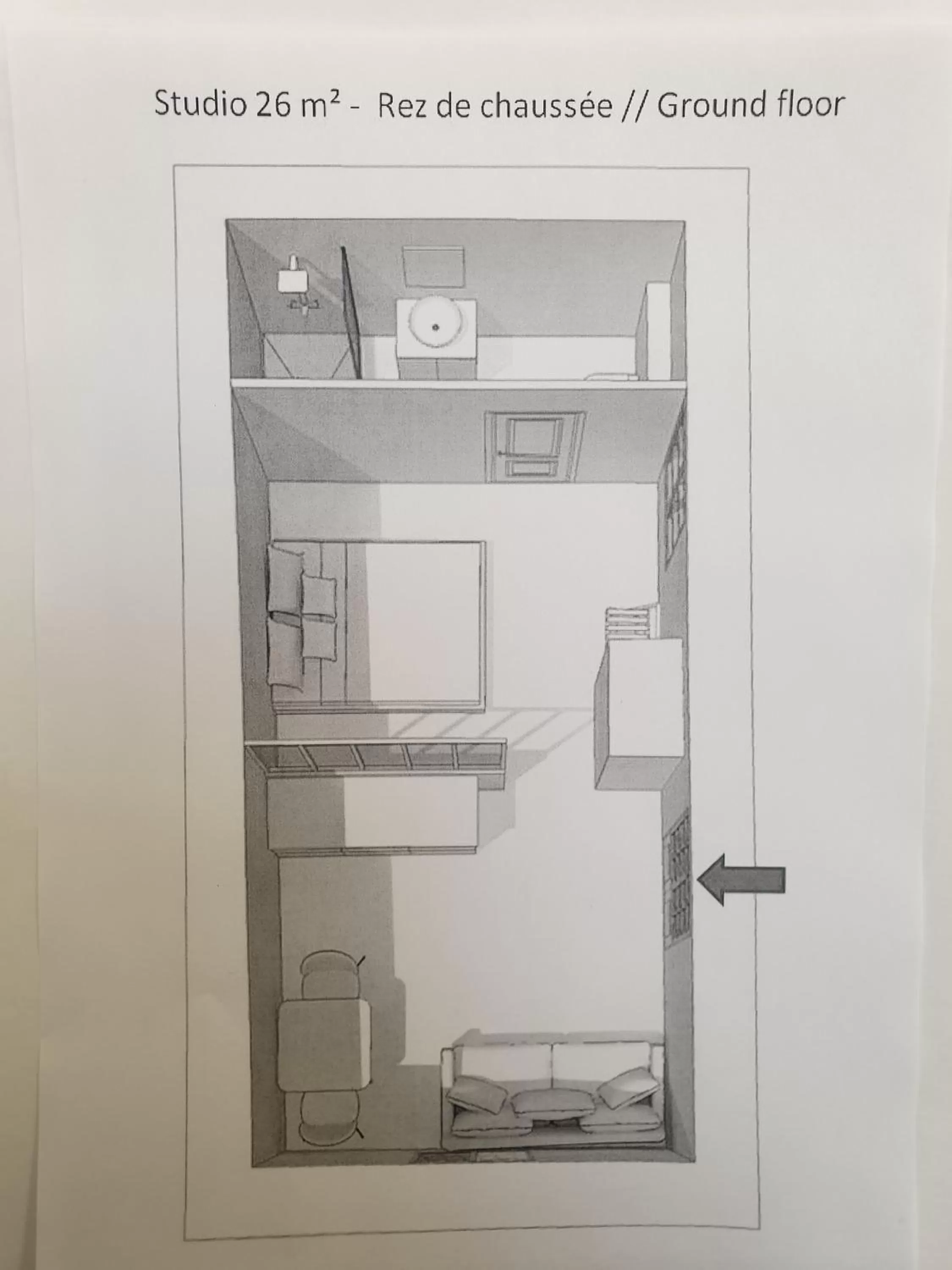 Photo of the whole room in Au Loup Historic Apartments