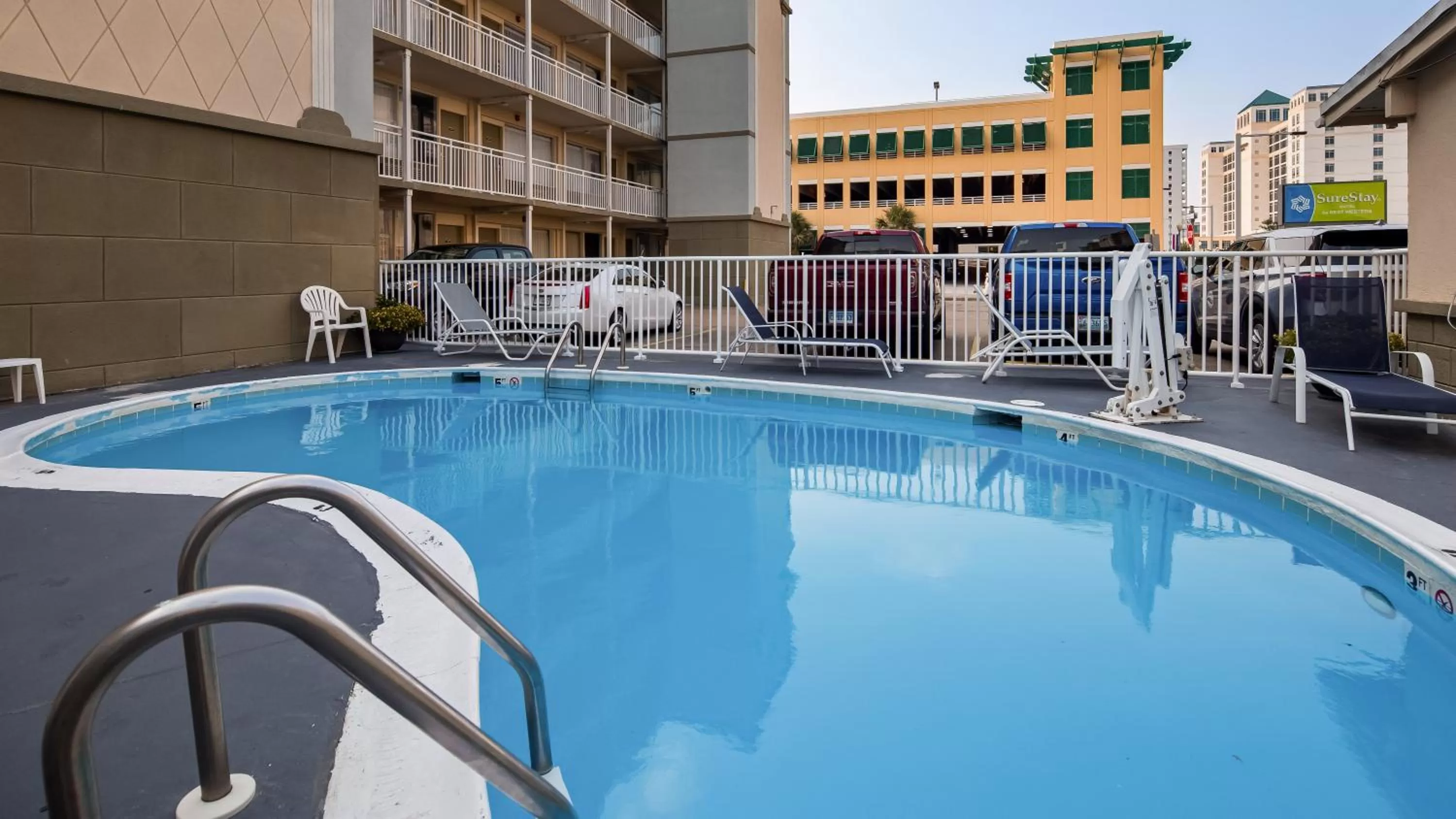 Swimming pool in SureStay Hotel by Best Western Virginia Beach Royal Clipper