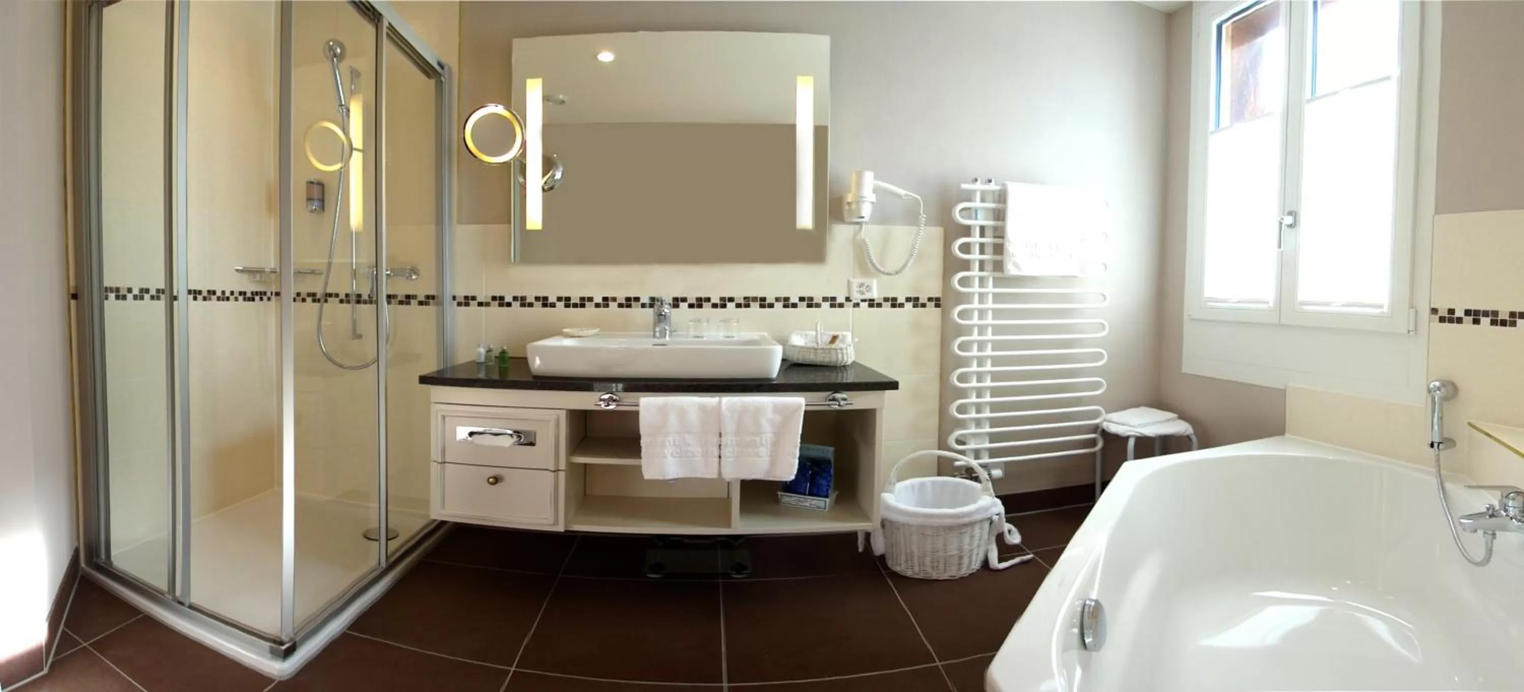 Bathroom in Romantik Hotel Schweizerhof