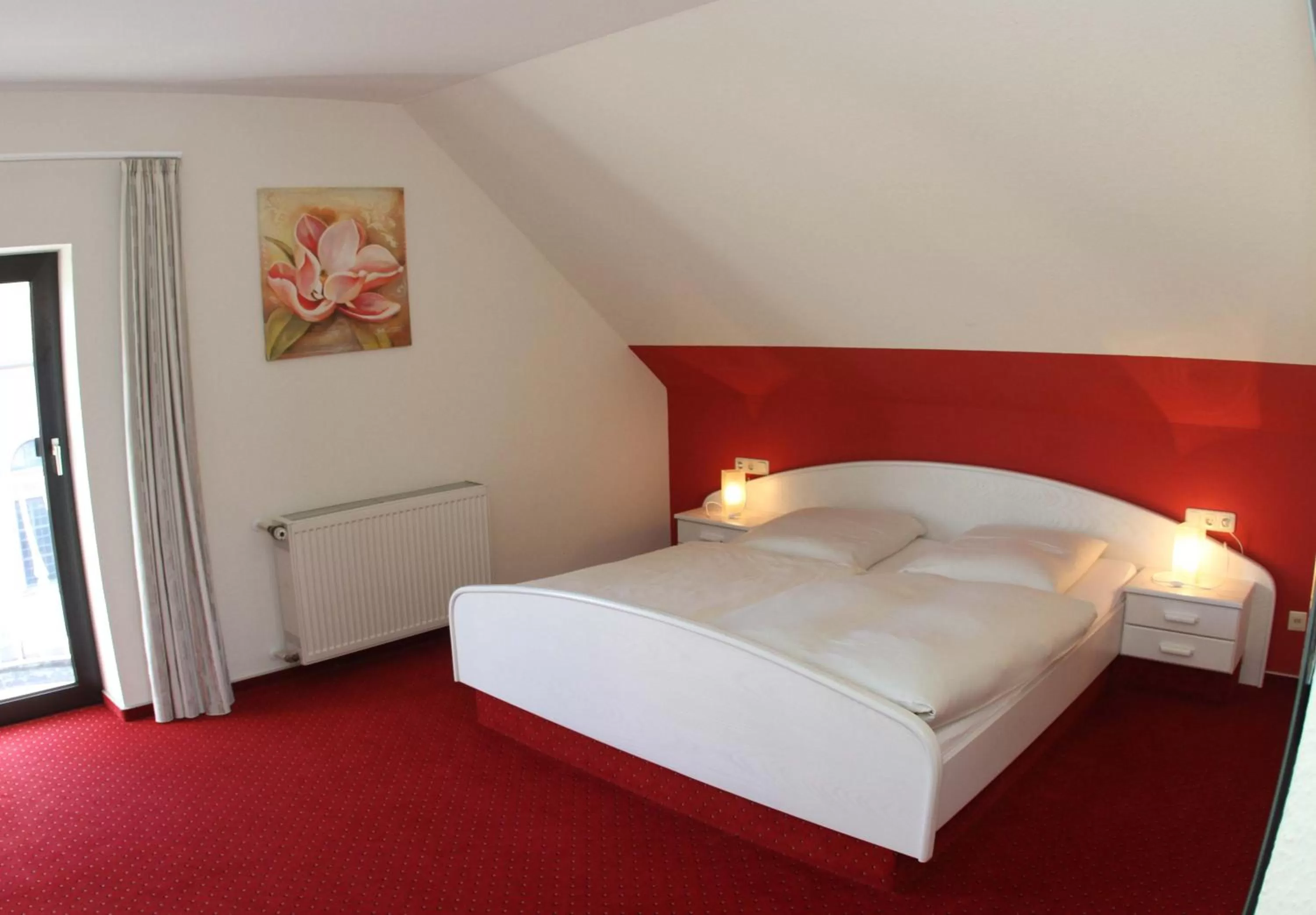 Bed in Frühstückshotel Landgasthof Kramer