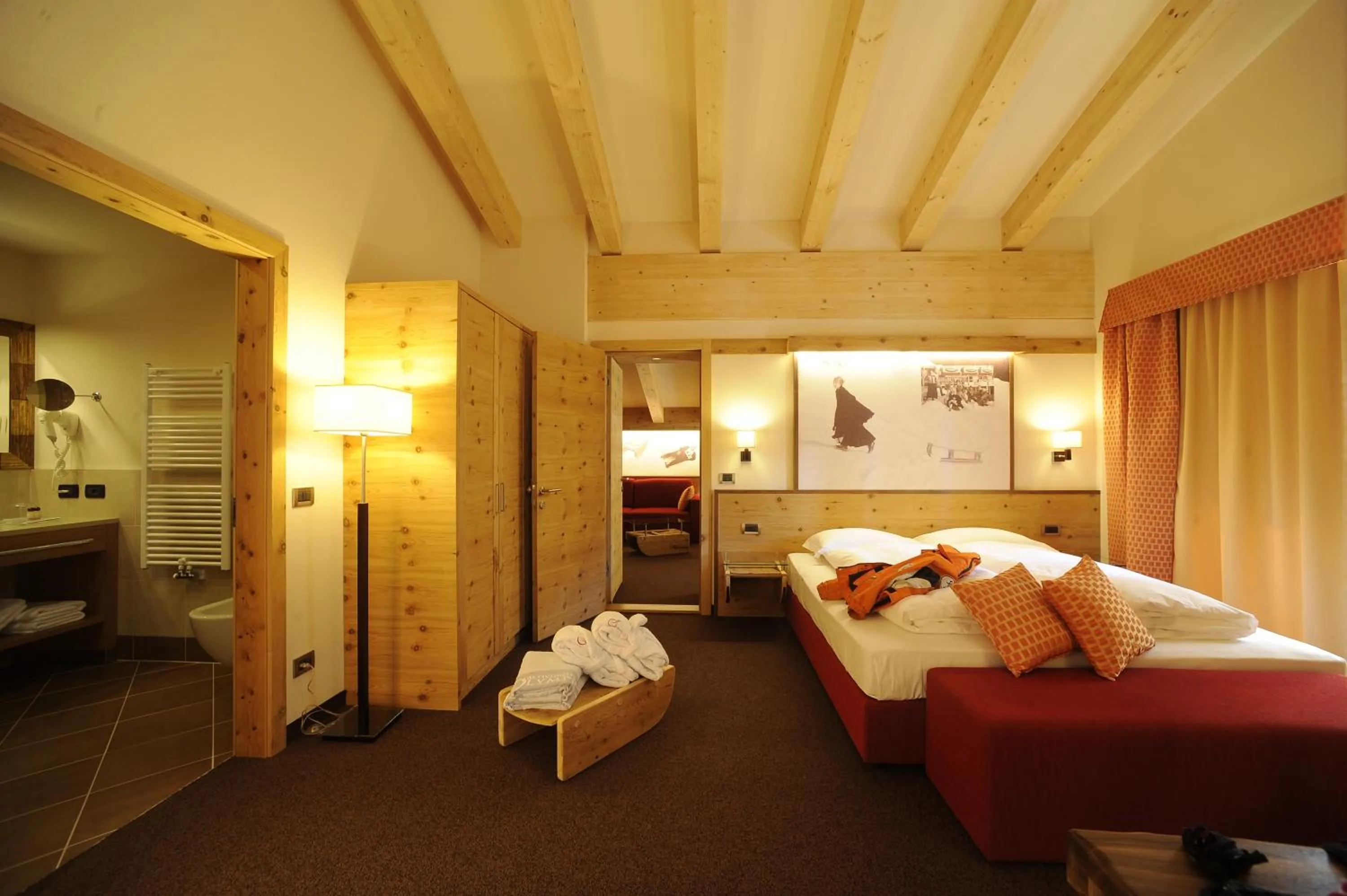 Bathroom, Bed in Olympic SPA Hotel - Adults Only