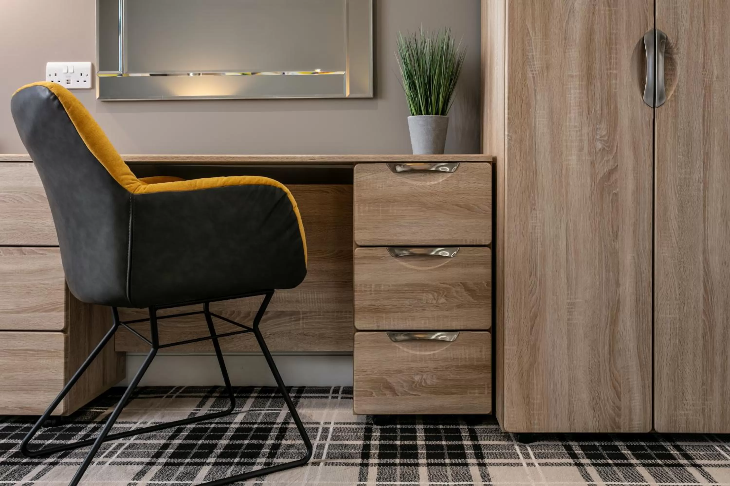 Bedroom in Roydon Marina Village Hotel