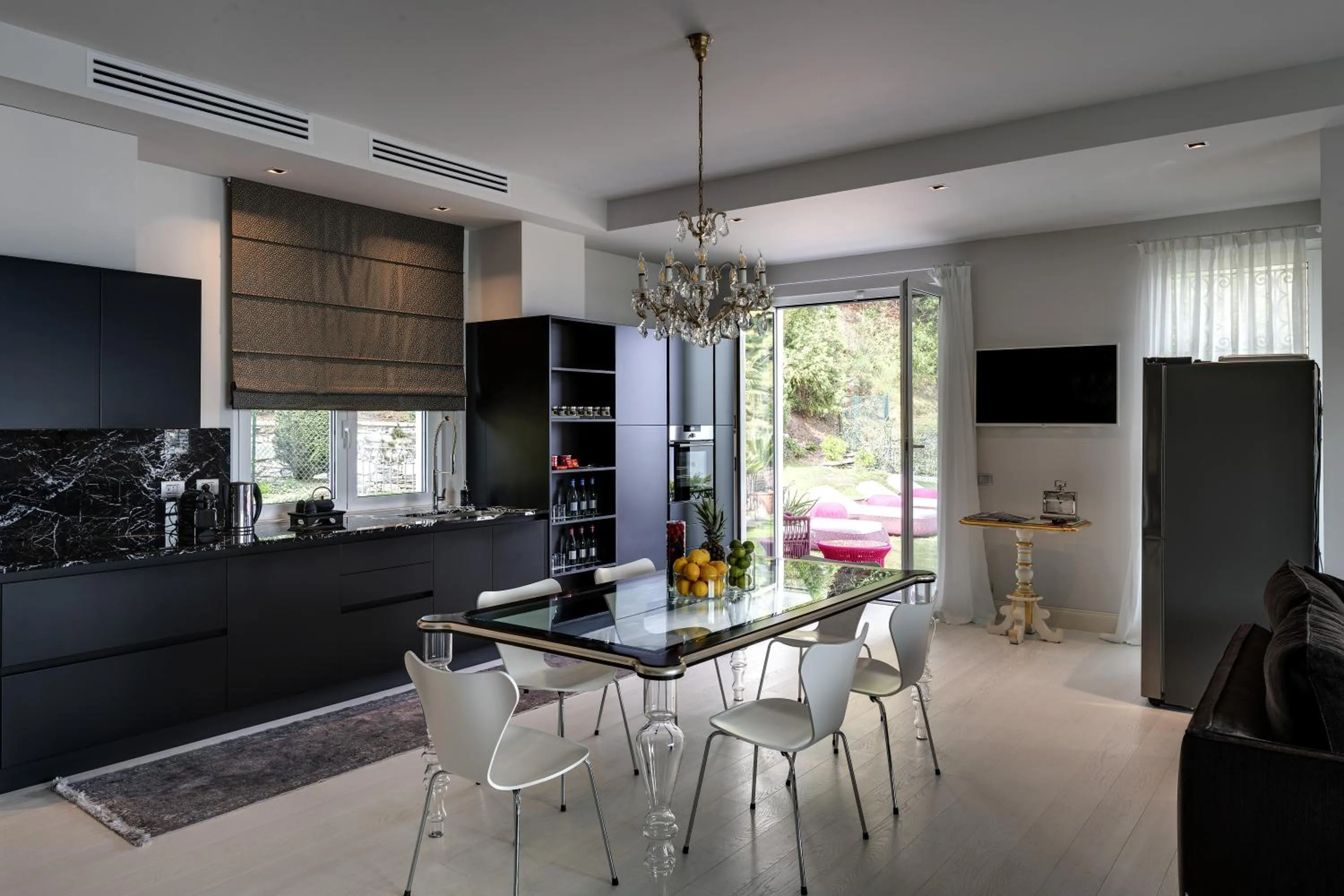 Kitchen or kitchenette in Villa e Palazzo Aminta - A Leading Hotel of The World