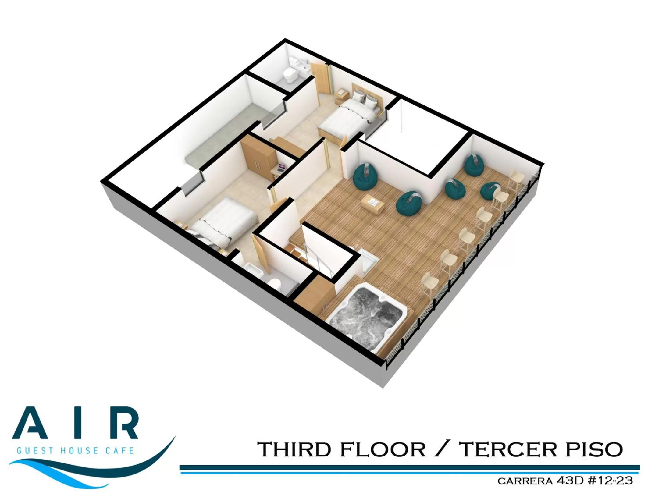 Floor Plan in Air Guest House