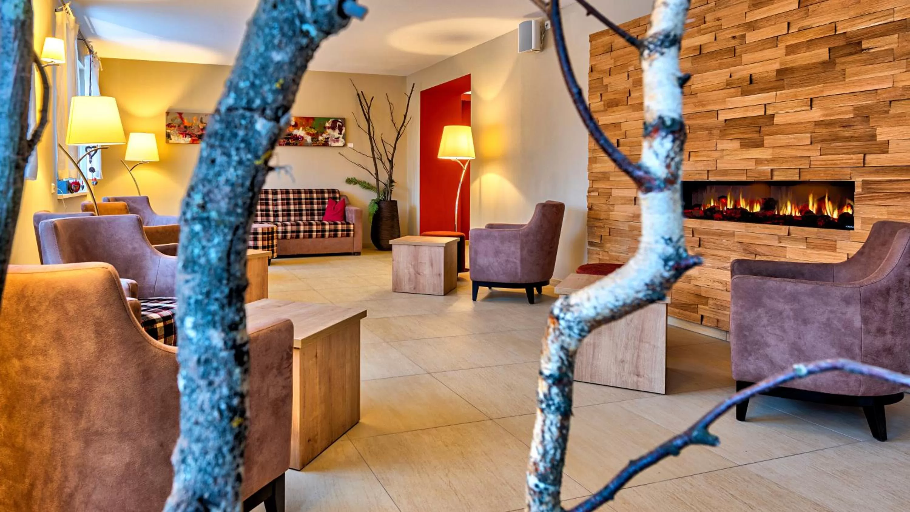 Lobby or reception in Hotel & Pension Traumblick