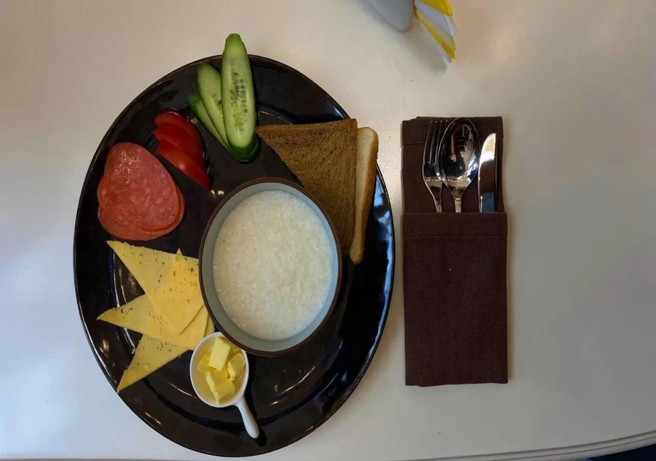 Continental breakfast in Boutique Hotel Kaspi