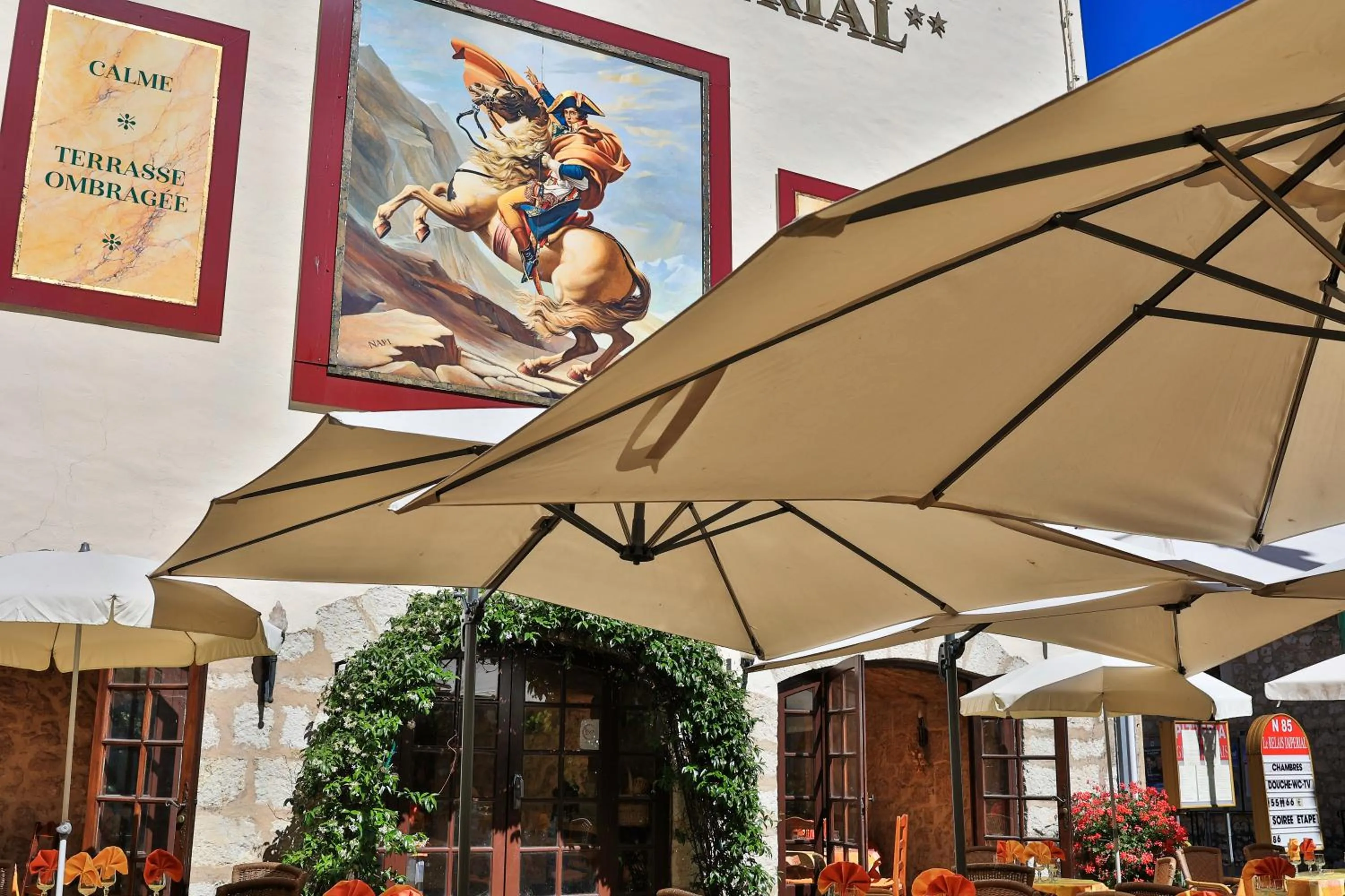 Balcony/Terrace in Logis Le Relais Imperial