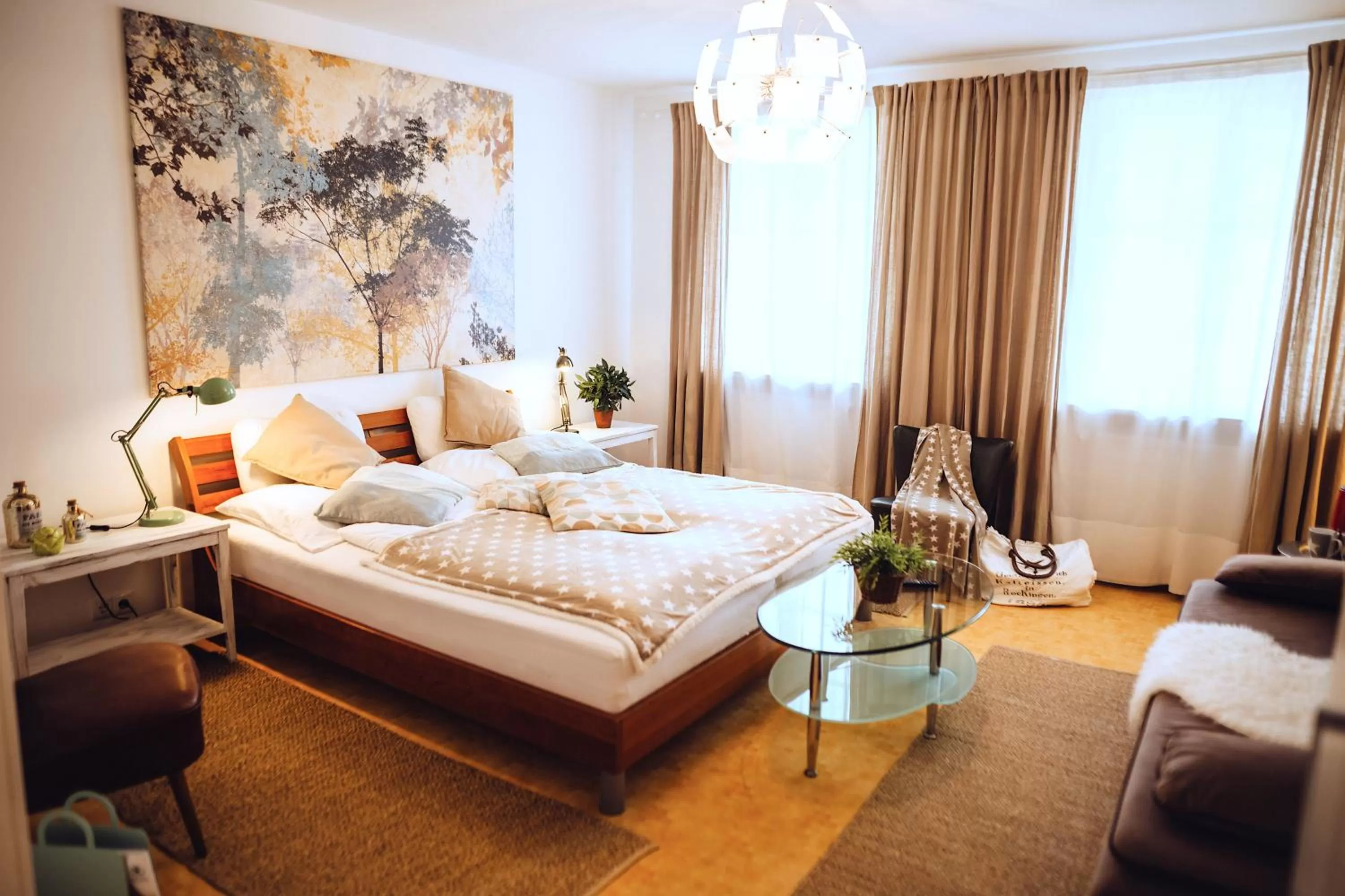 Bed in Das Hotel Stern 24h self-check-in