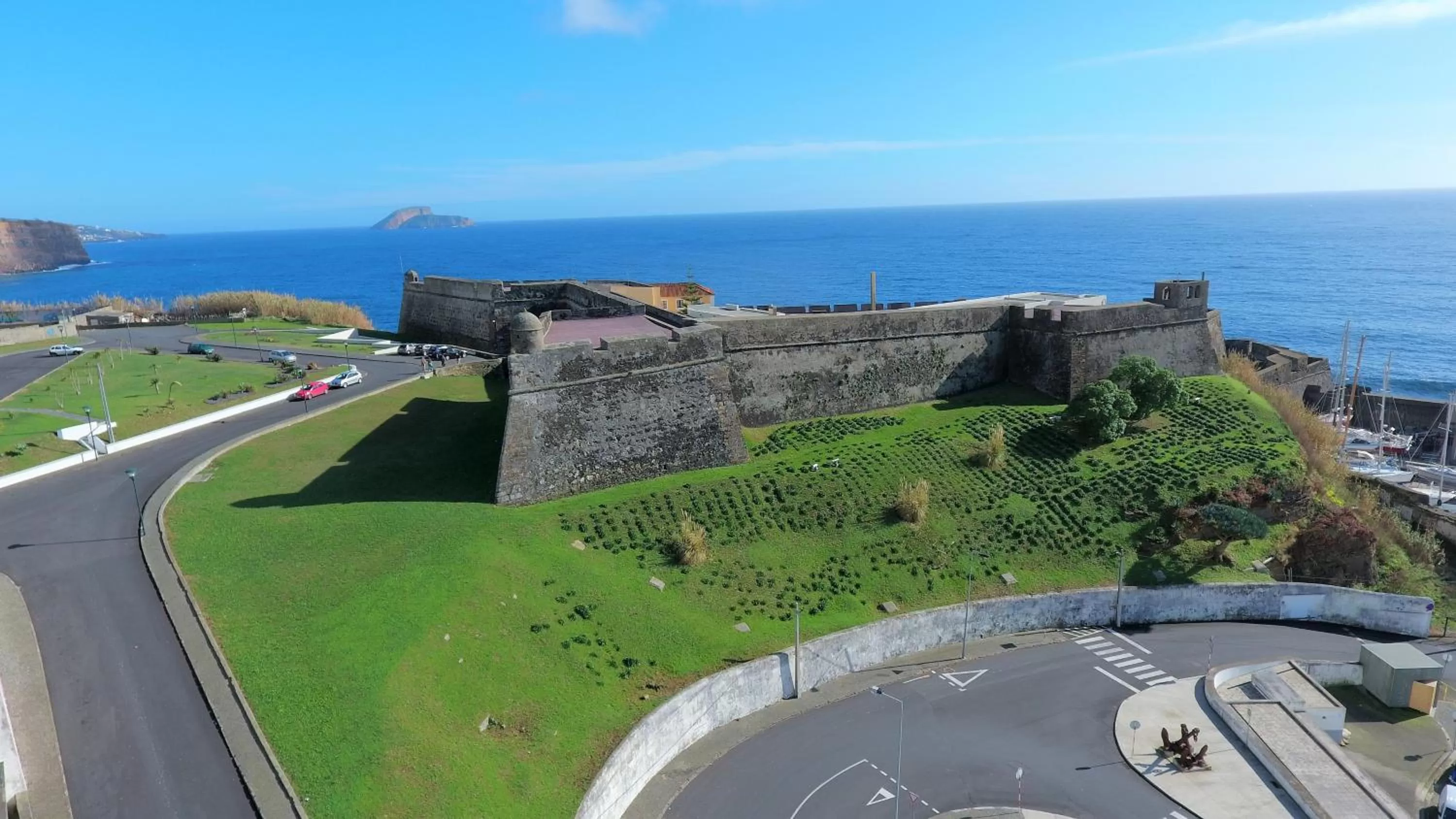 Bird's eye view in Pousada de Angra do Heroismo Castelo de S. Sebastiao